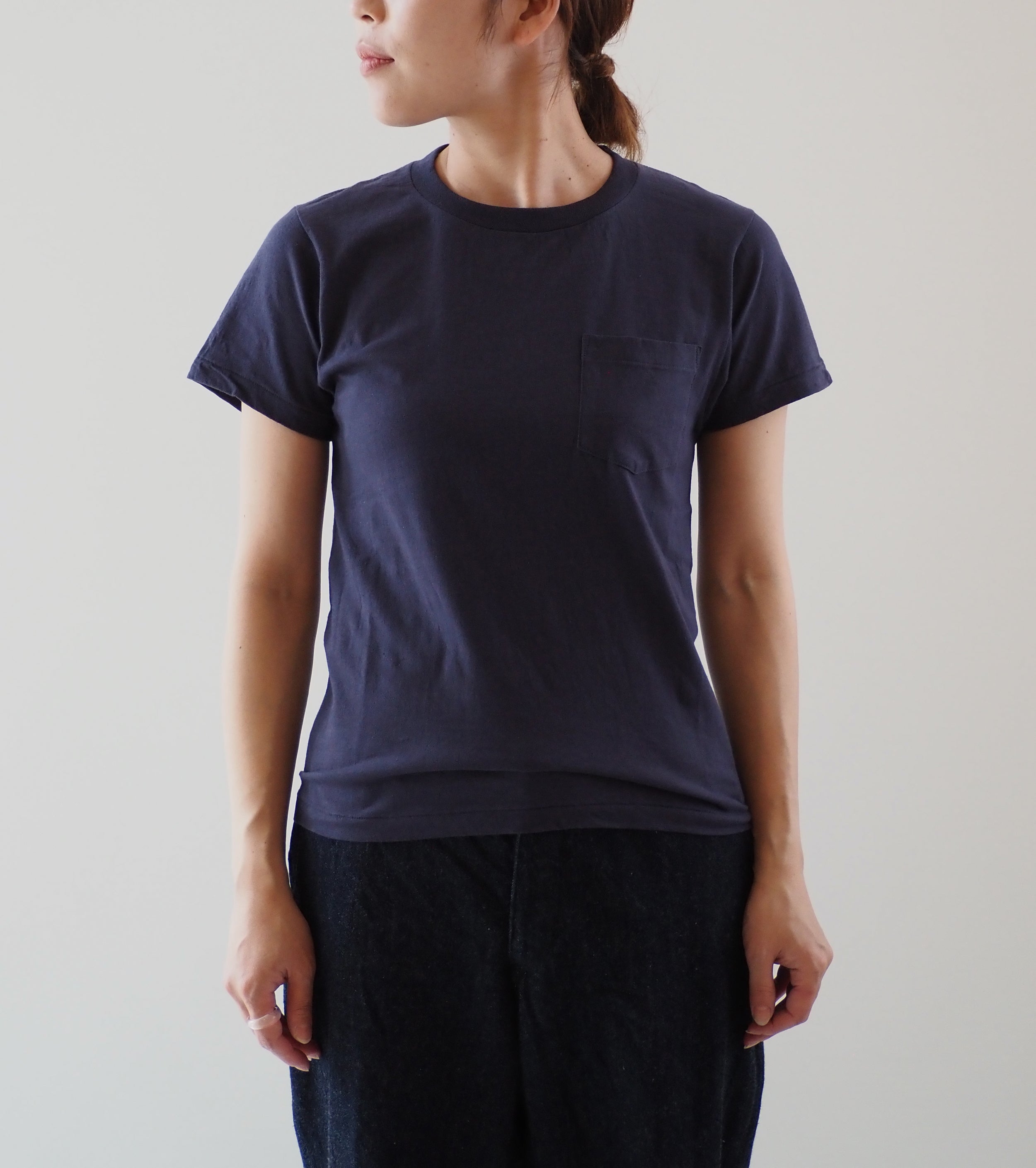 COMOLI サープラス ティーシャツ [Women] , Navy