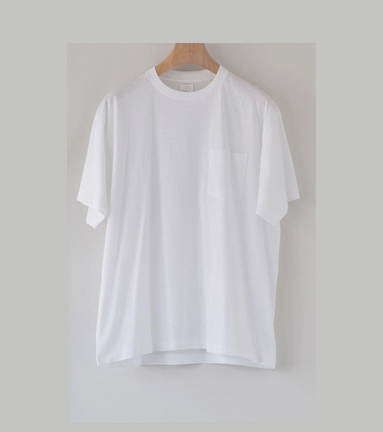 COMOLI Surplus Tee Shirts, White