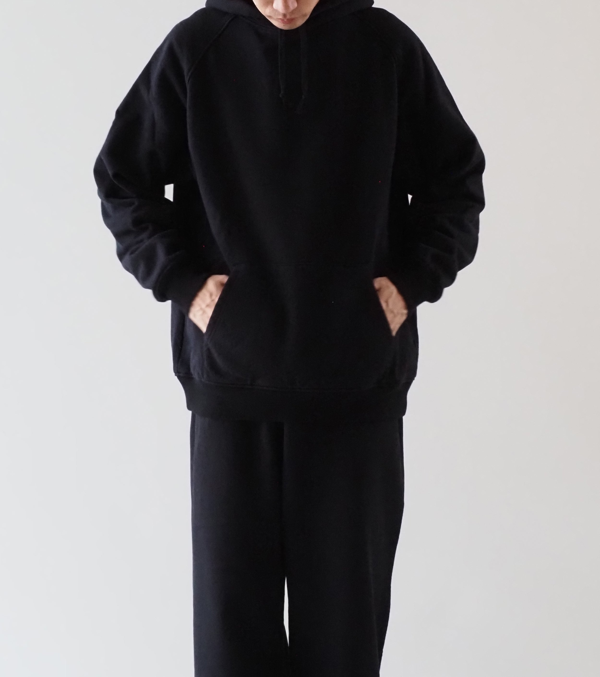 COMOLI Cotton Lined Hoodie , Black