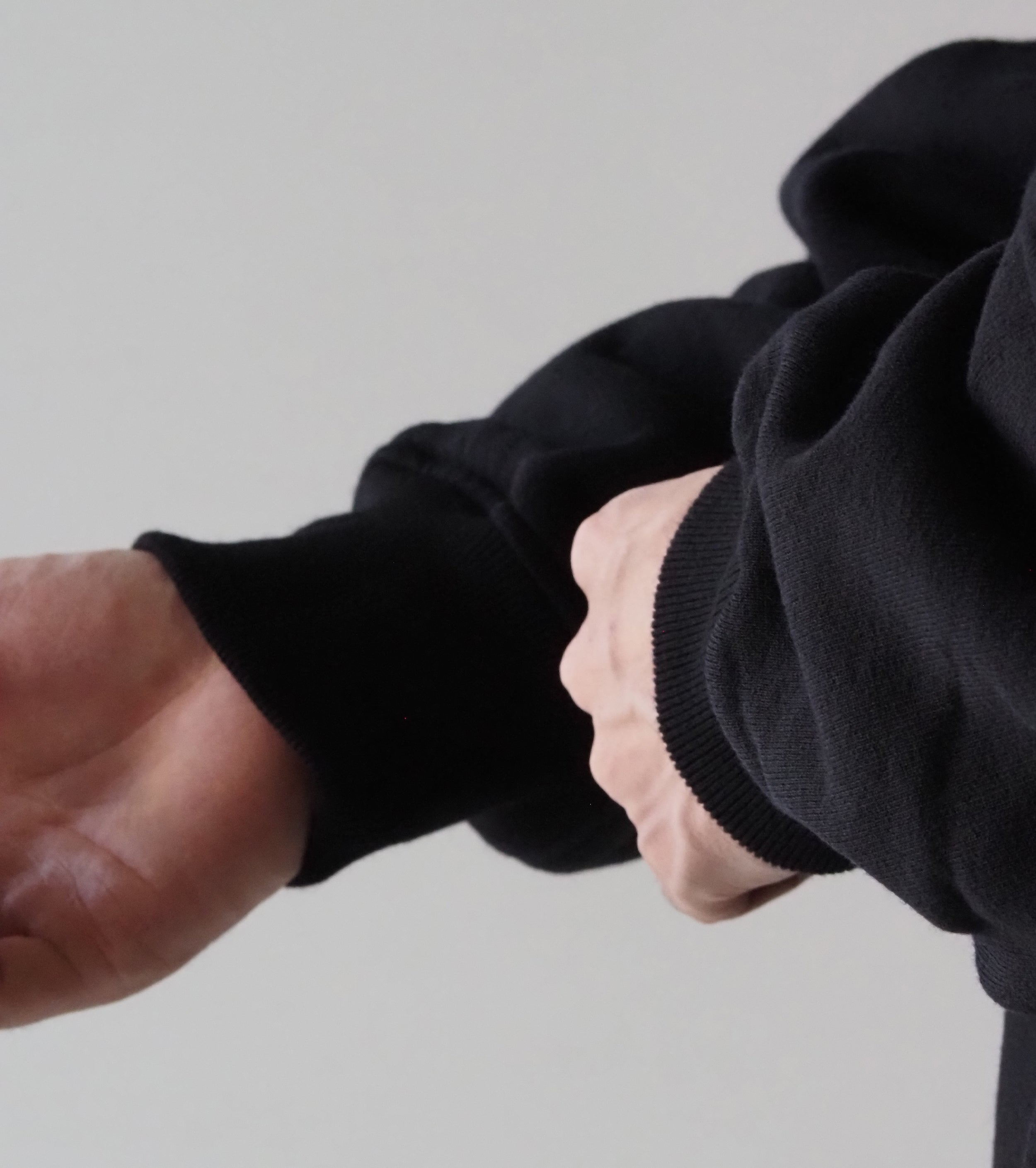 COMOLI Cotton Lined Hoodie , Black