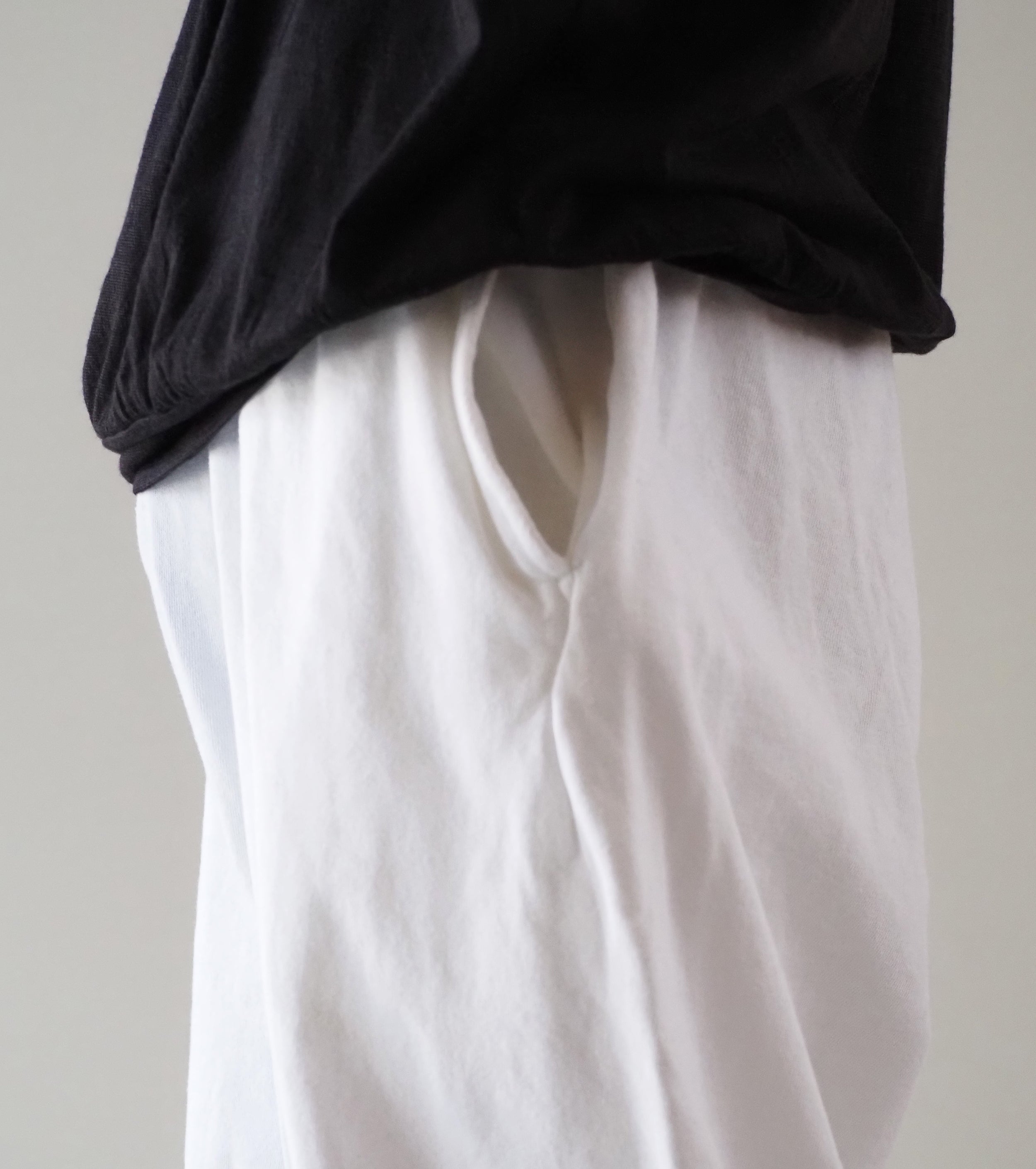 COMOLI LW Cotton Loopback Pants , White