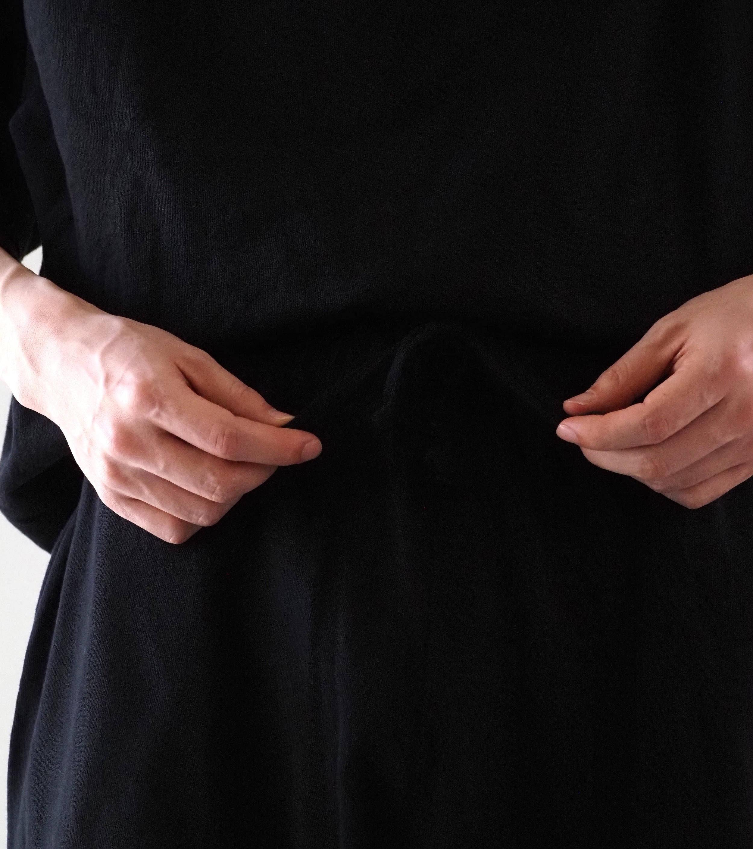 COMOLI LW Cotton Loopback Pants , Black