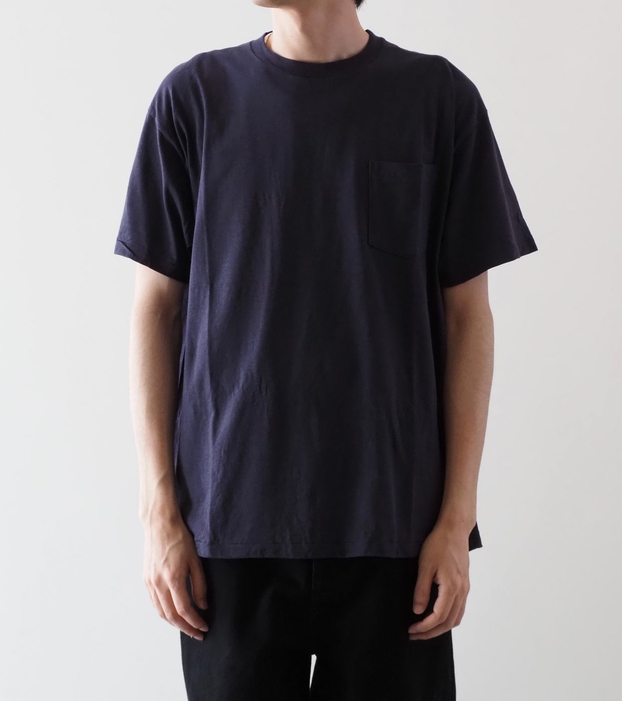 COMOLI Surplus Tee Shirts,  Navy