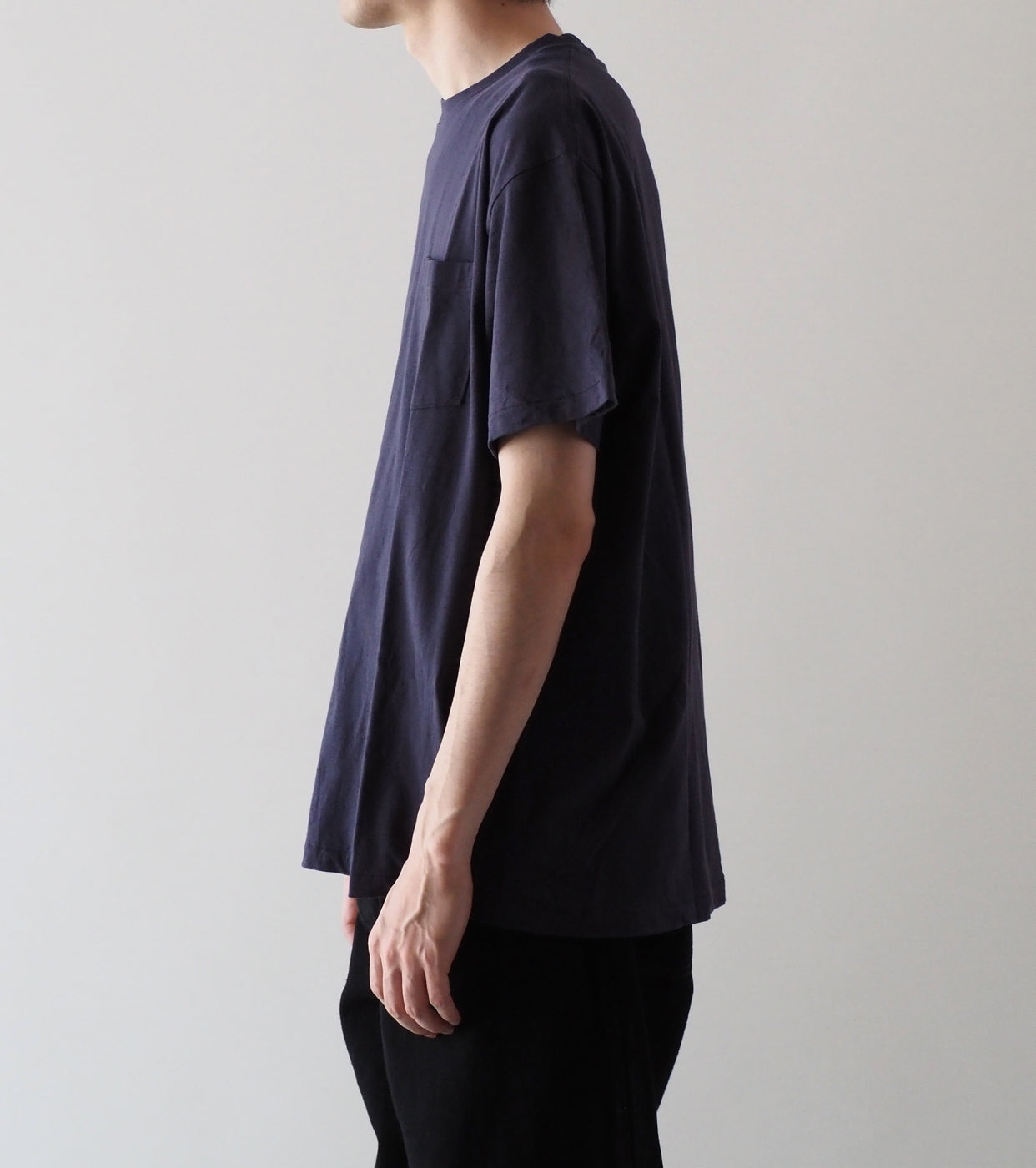 COMOLI Surplus Tee Shirts,  Navy