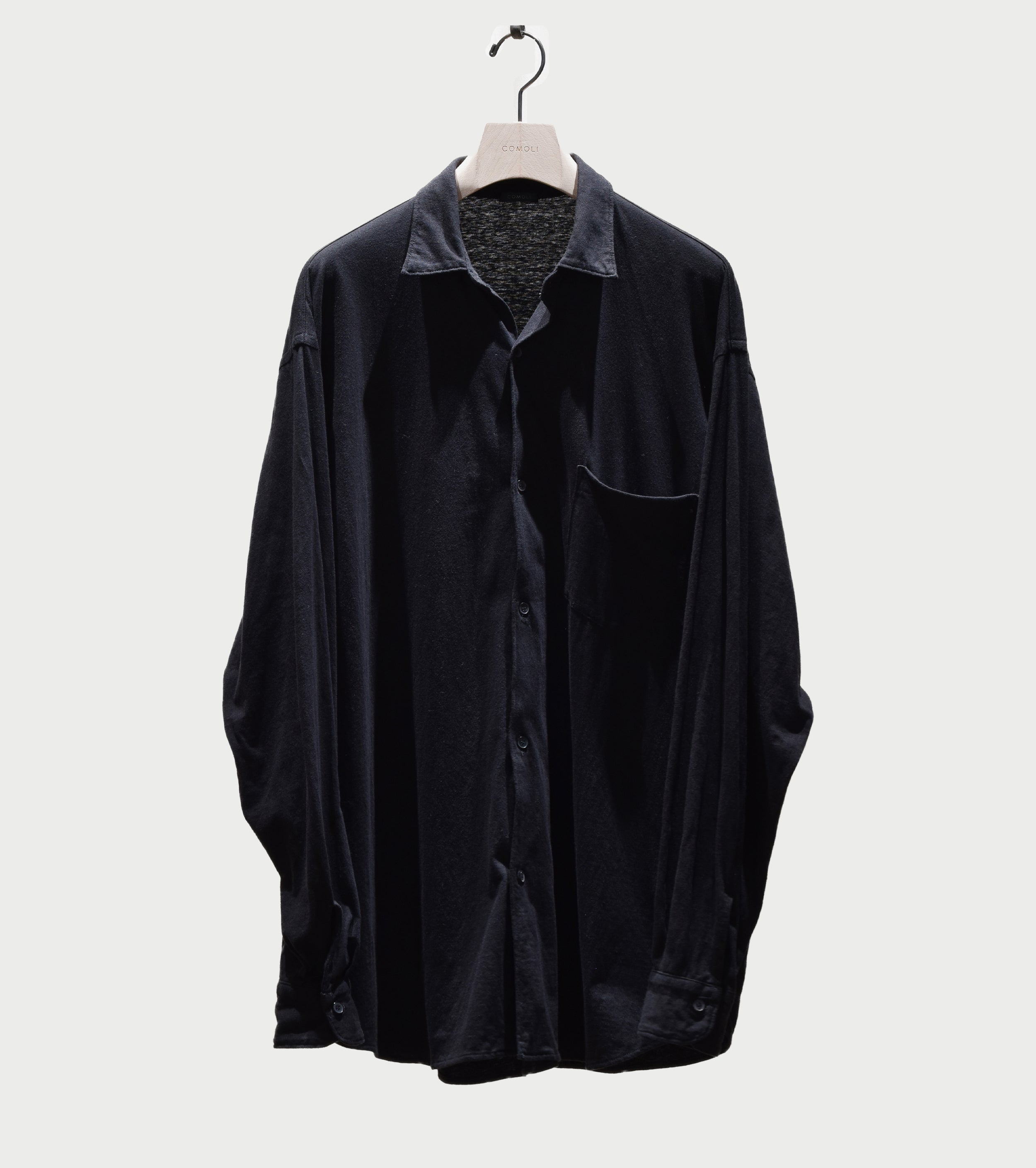 COMOLI ジャージ コモリ シャツ , Black