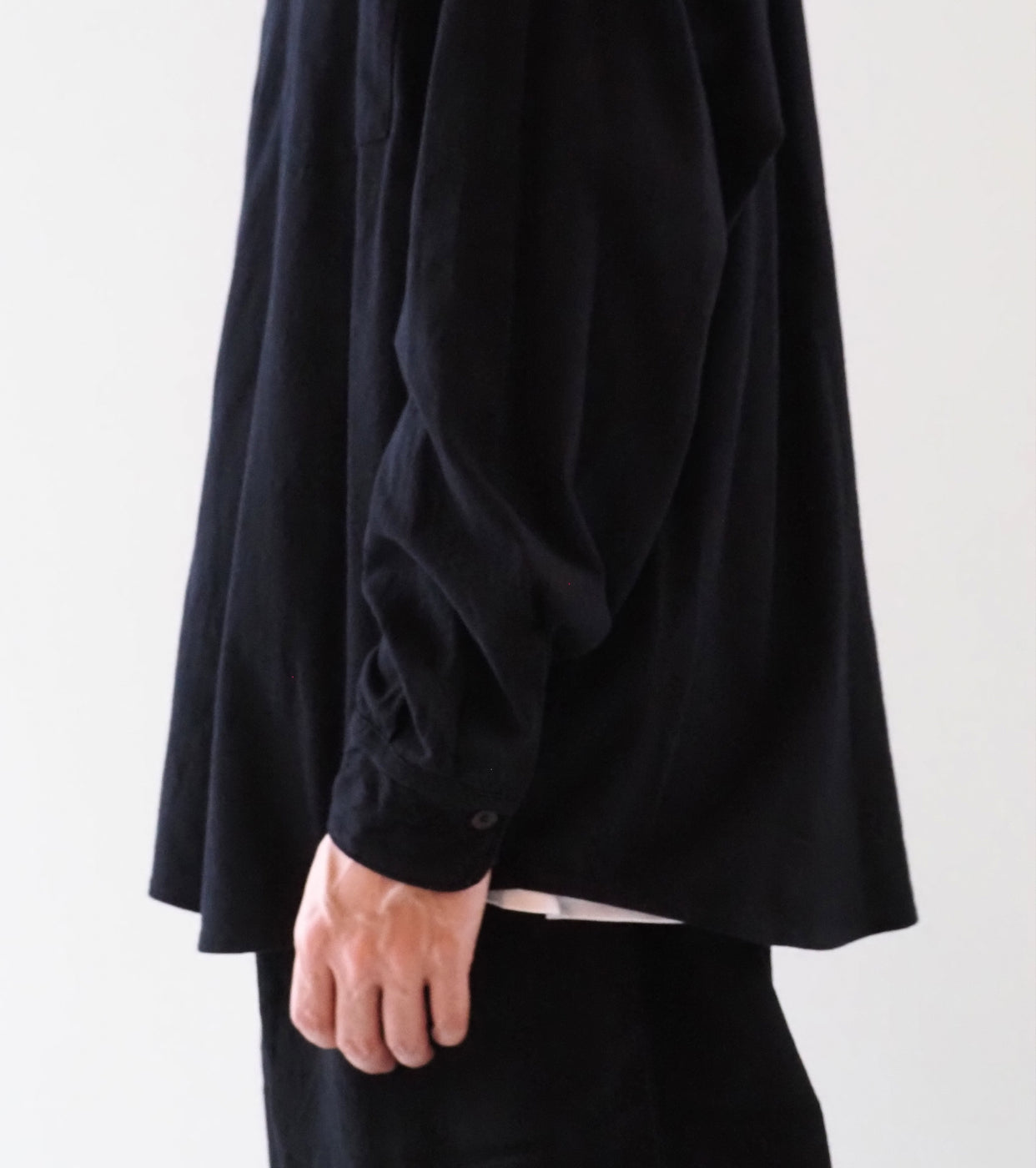 COMOLI ジャージ コモリ シャツ , Black