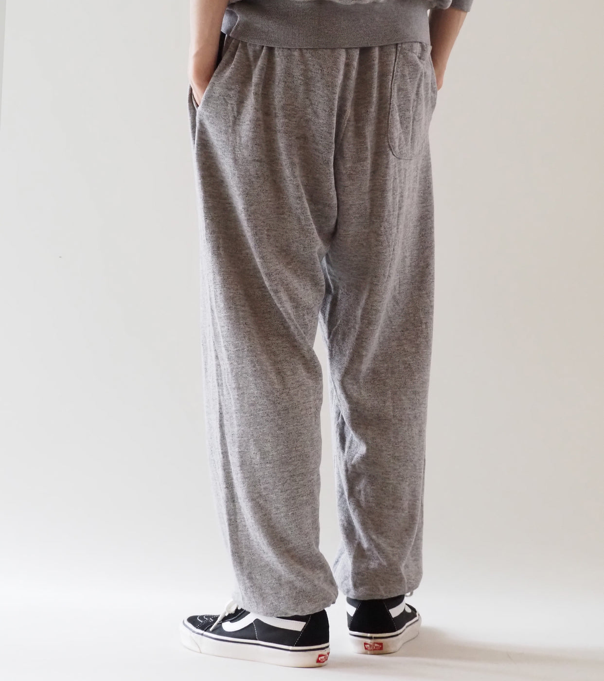 COMOLI グレー 裏毛 パンツ , Gray