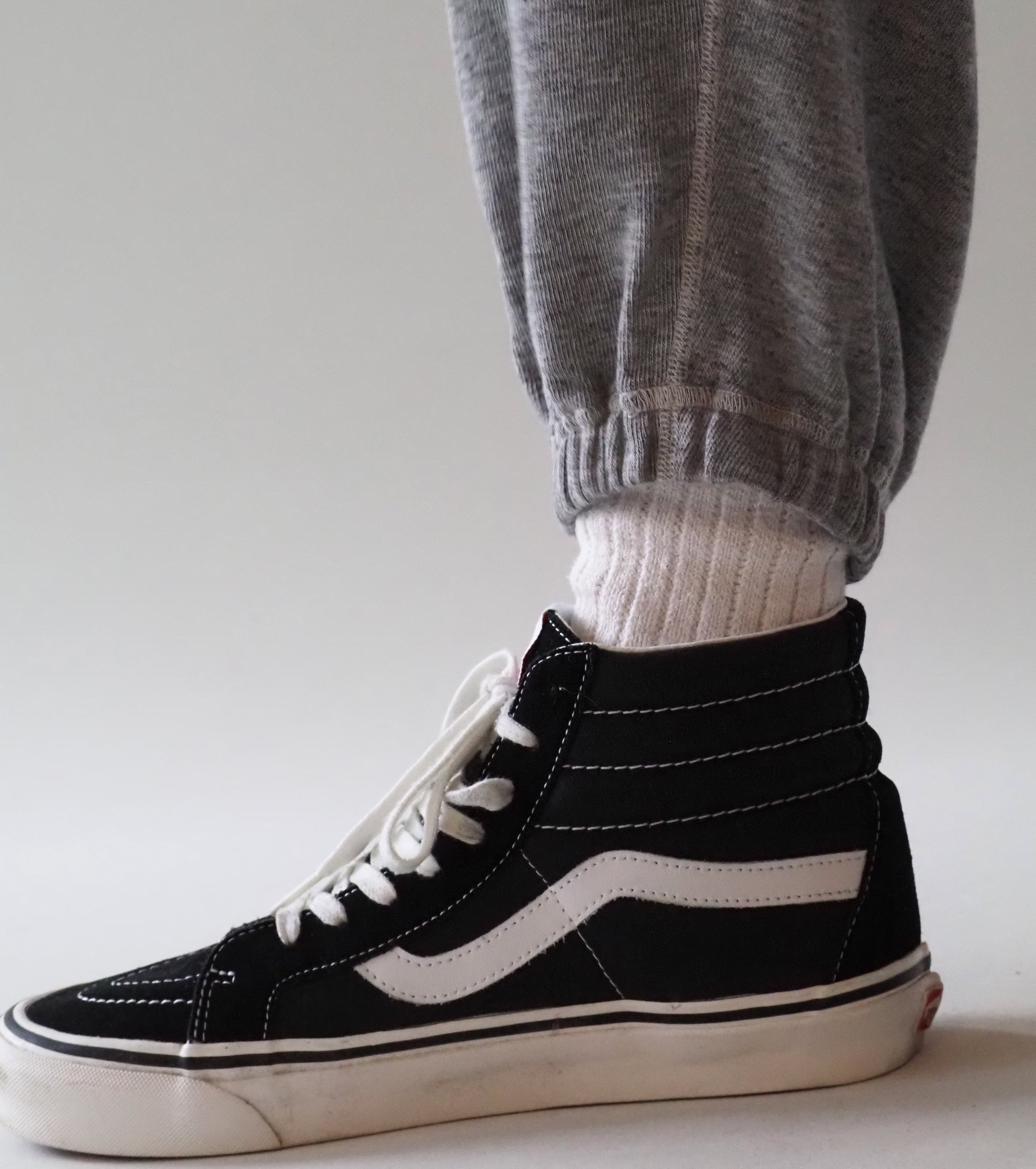 COMOLI グレー 裏毛 パンツ , Gray