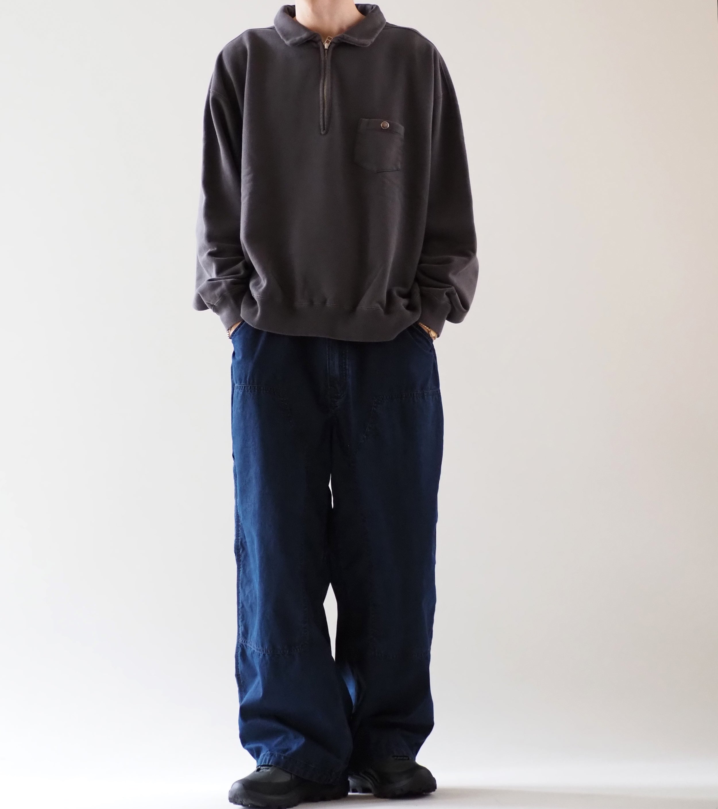 Cotton Nylon Weather Double Knee Pants, Indigo