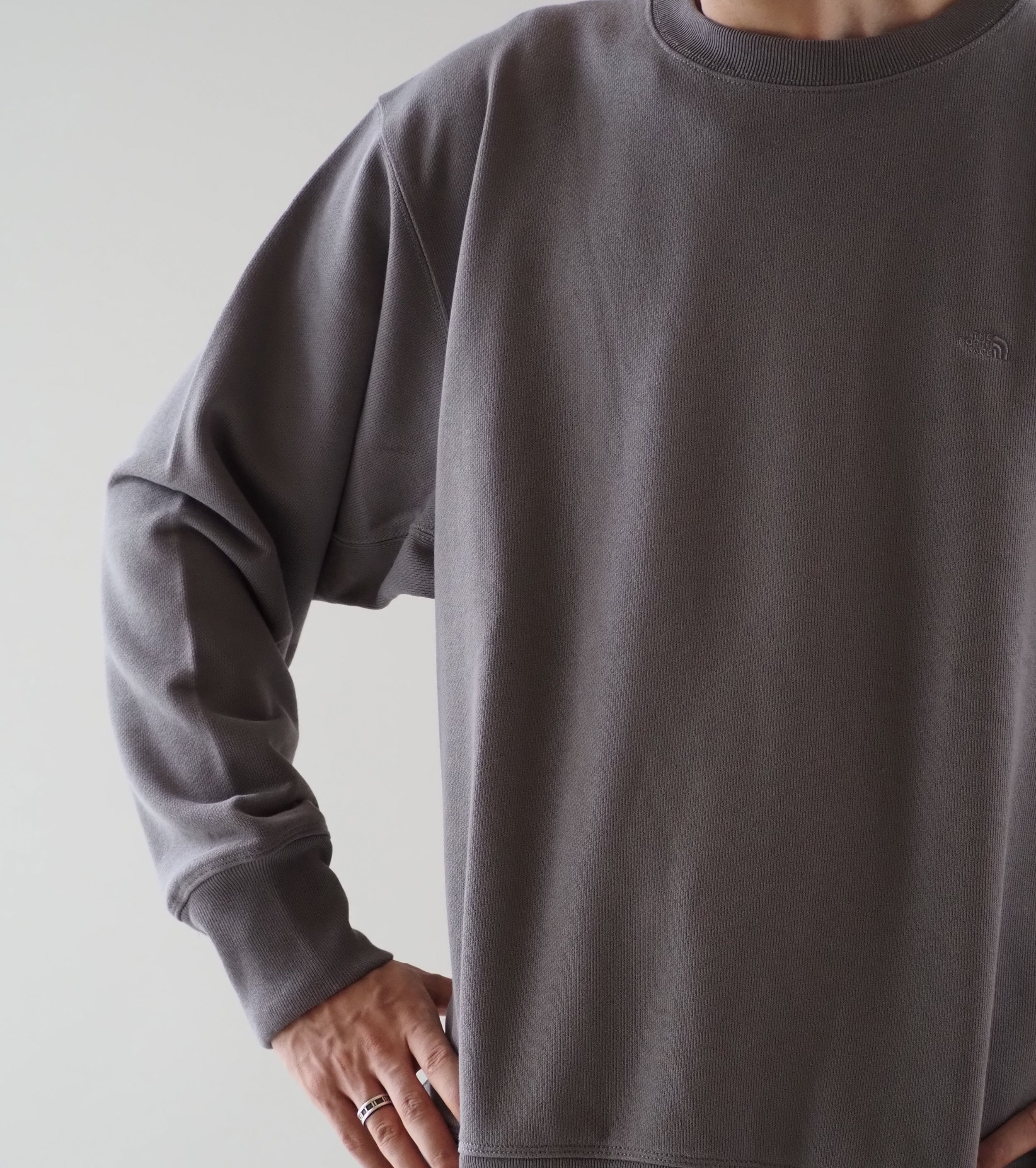 フィールド クルーネック スウェット シャツ, Gray