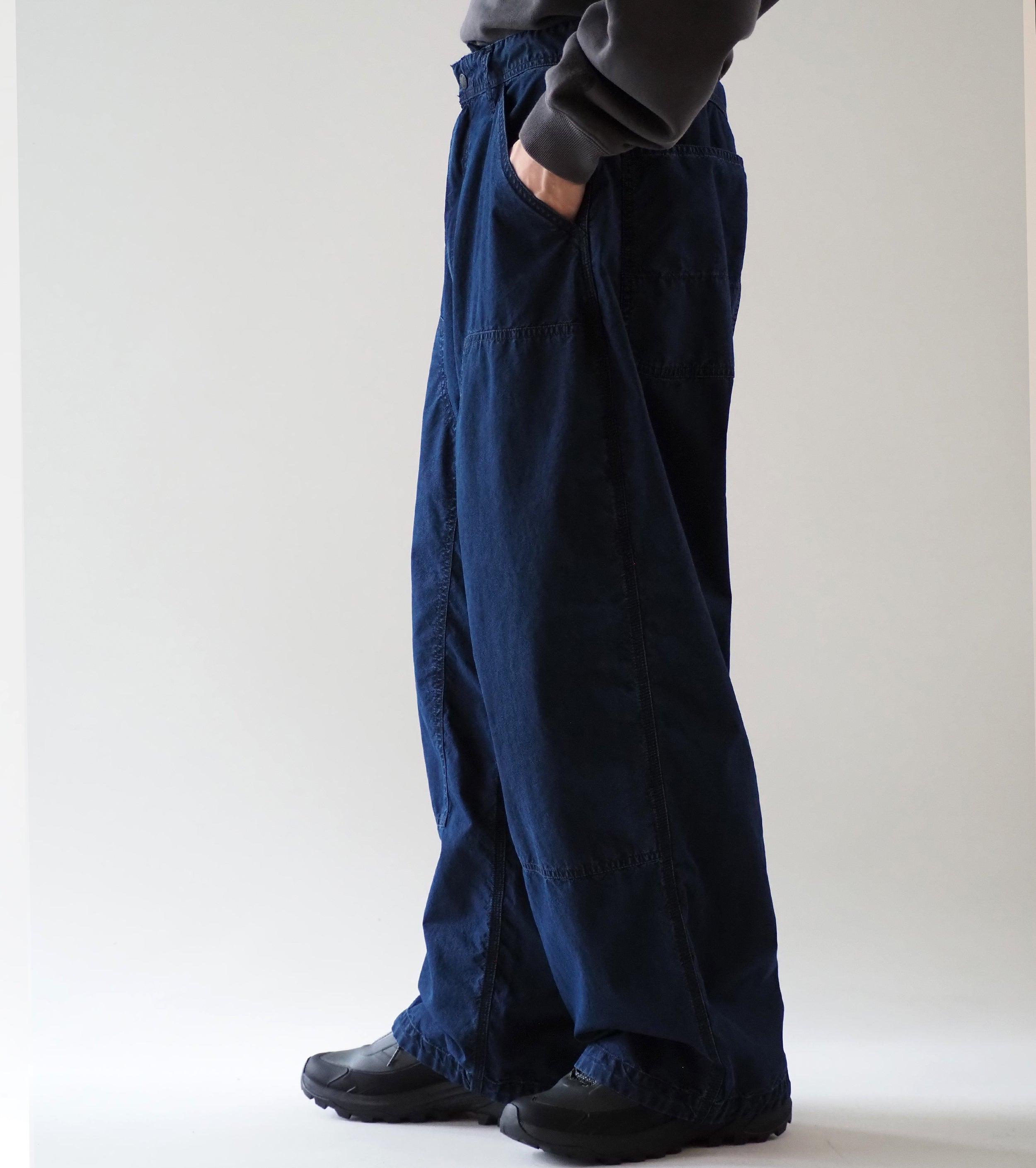 Cotton Nylon Weather Double Knee Pants, Indigo