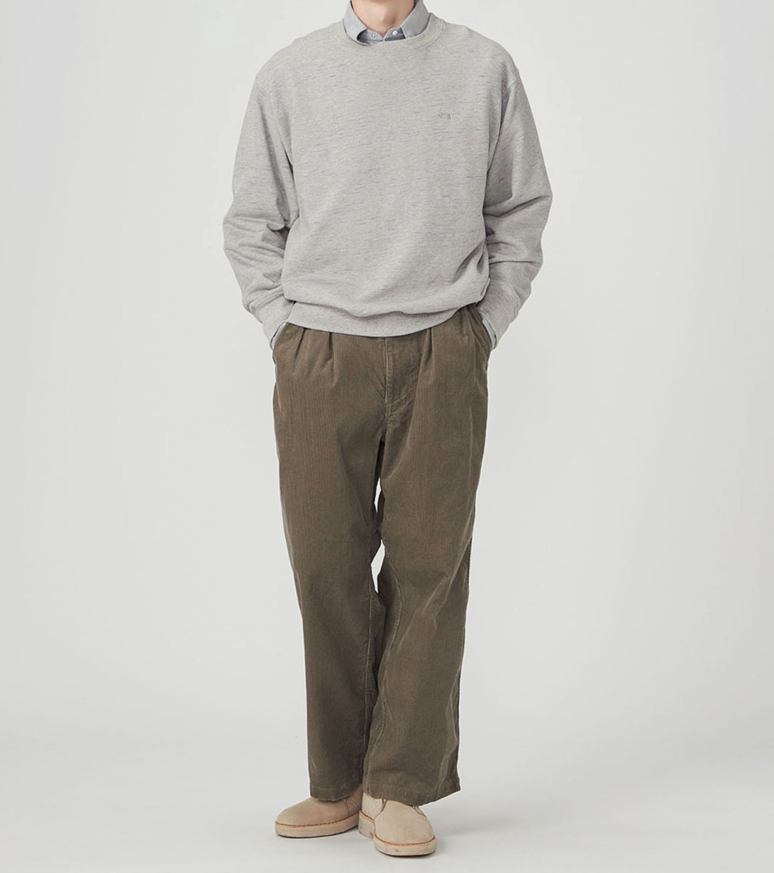 フィールド クルーネック スウェット シャツ, Mix Gray