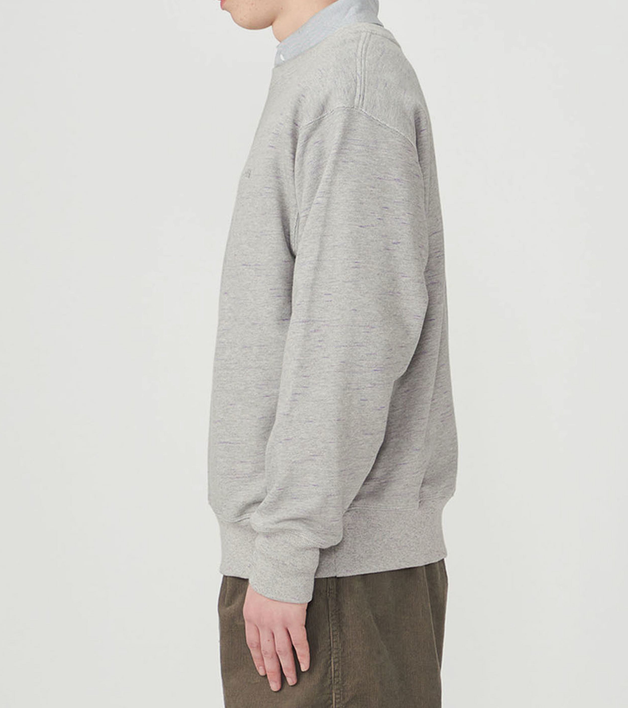 フィールド クルーネック スウェット シャツ, Mix Gray