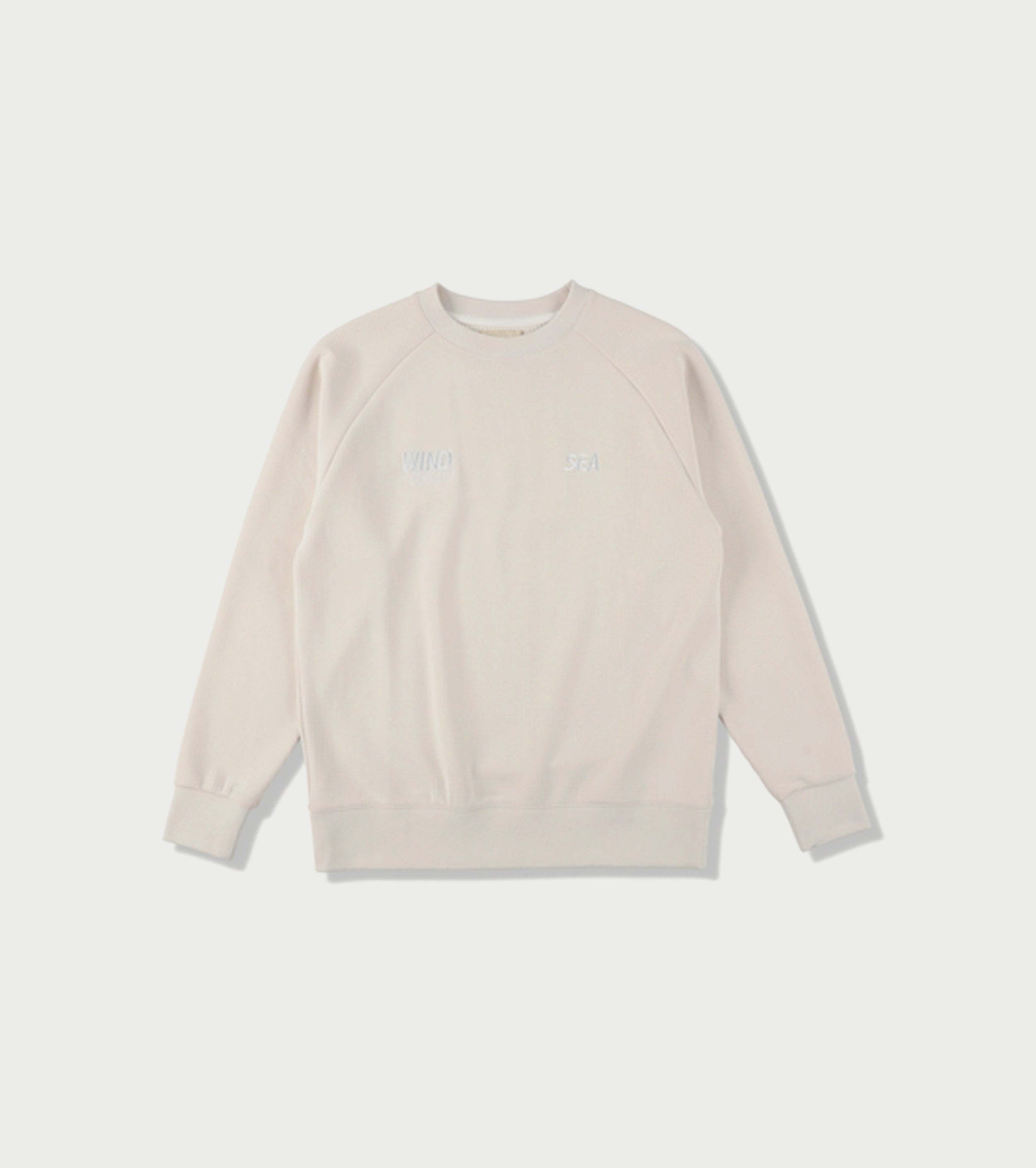 WIND AND SEA WIND AIR TEX RAGLAN CREW NECK  ,  Ivory