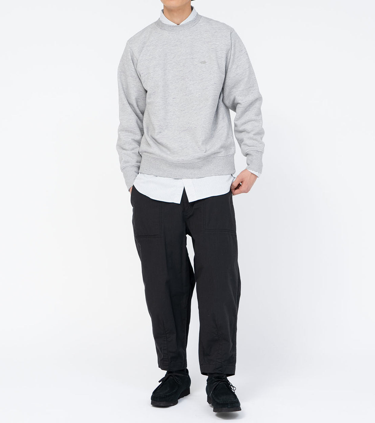 Field Crewneck Sweatshirt, Mix Gray