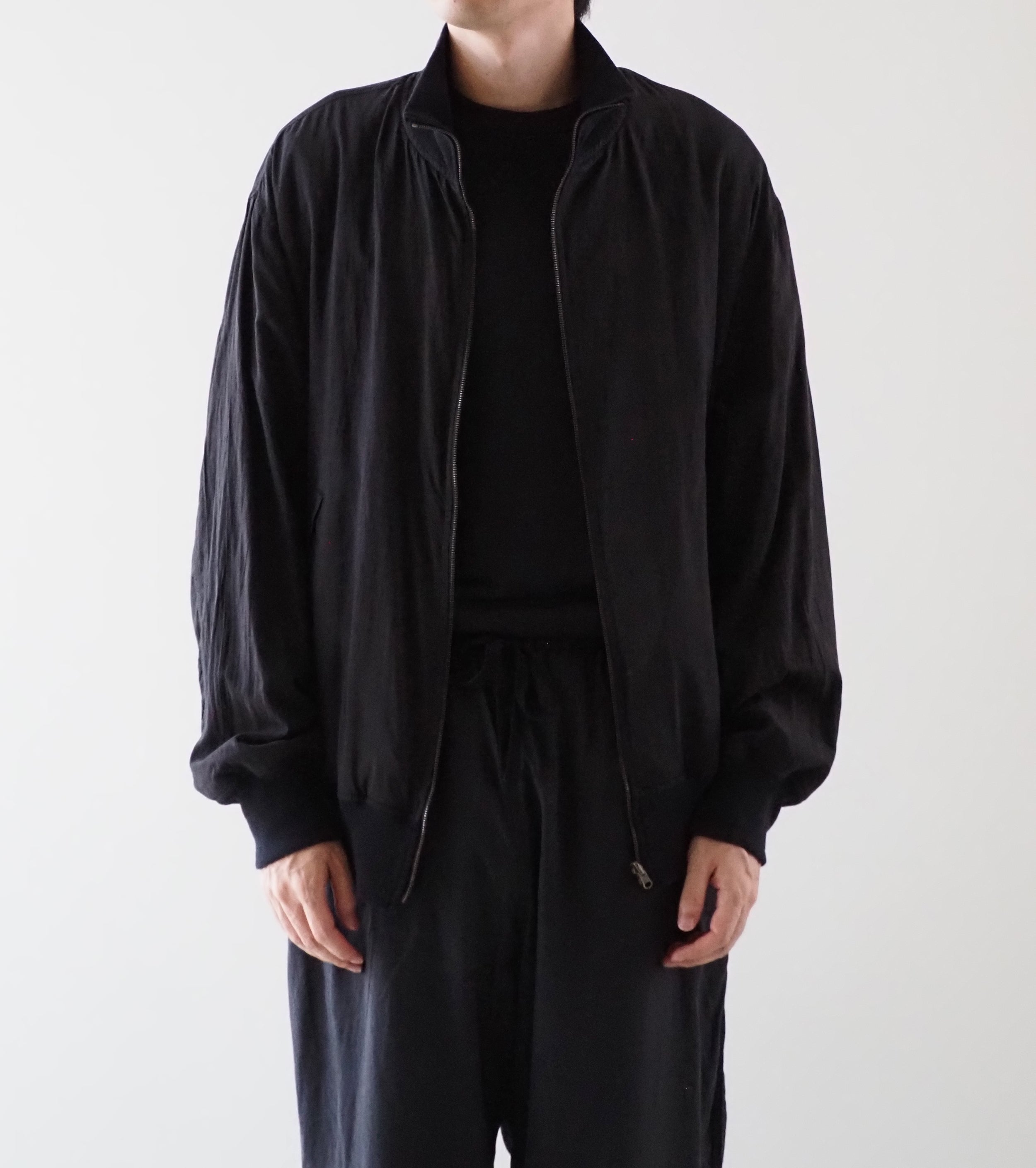 COMOLI リバーシブル トラック ジャケット , Black