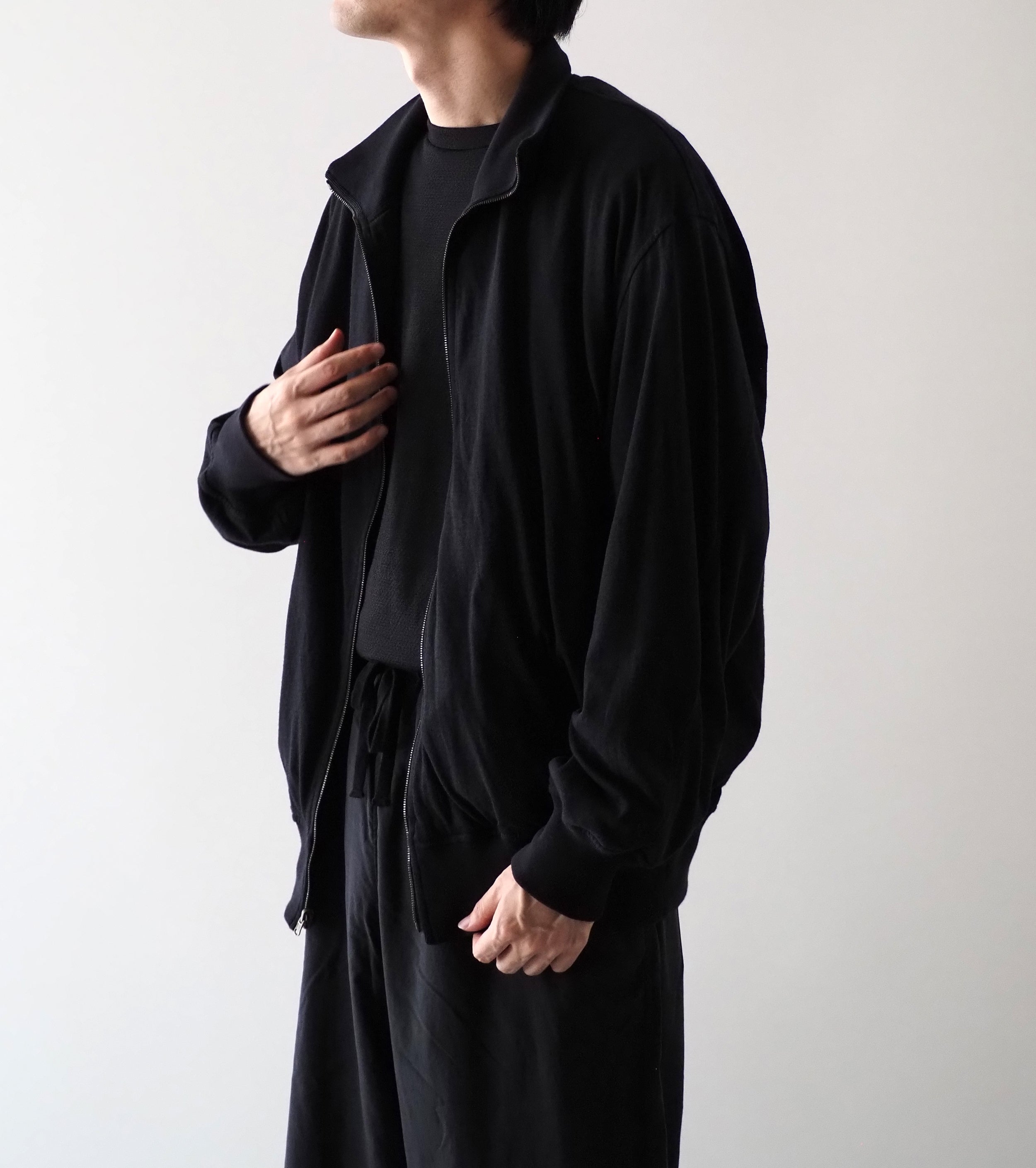 COMOLI リバーシブル トラック ジャケット , Black