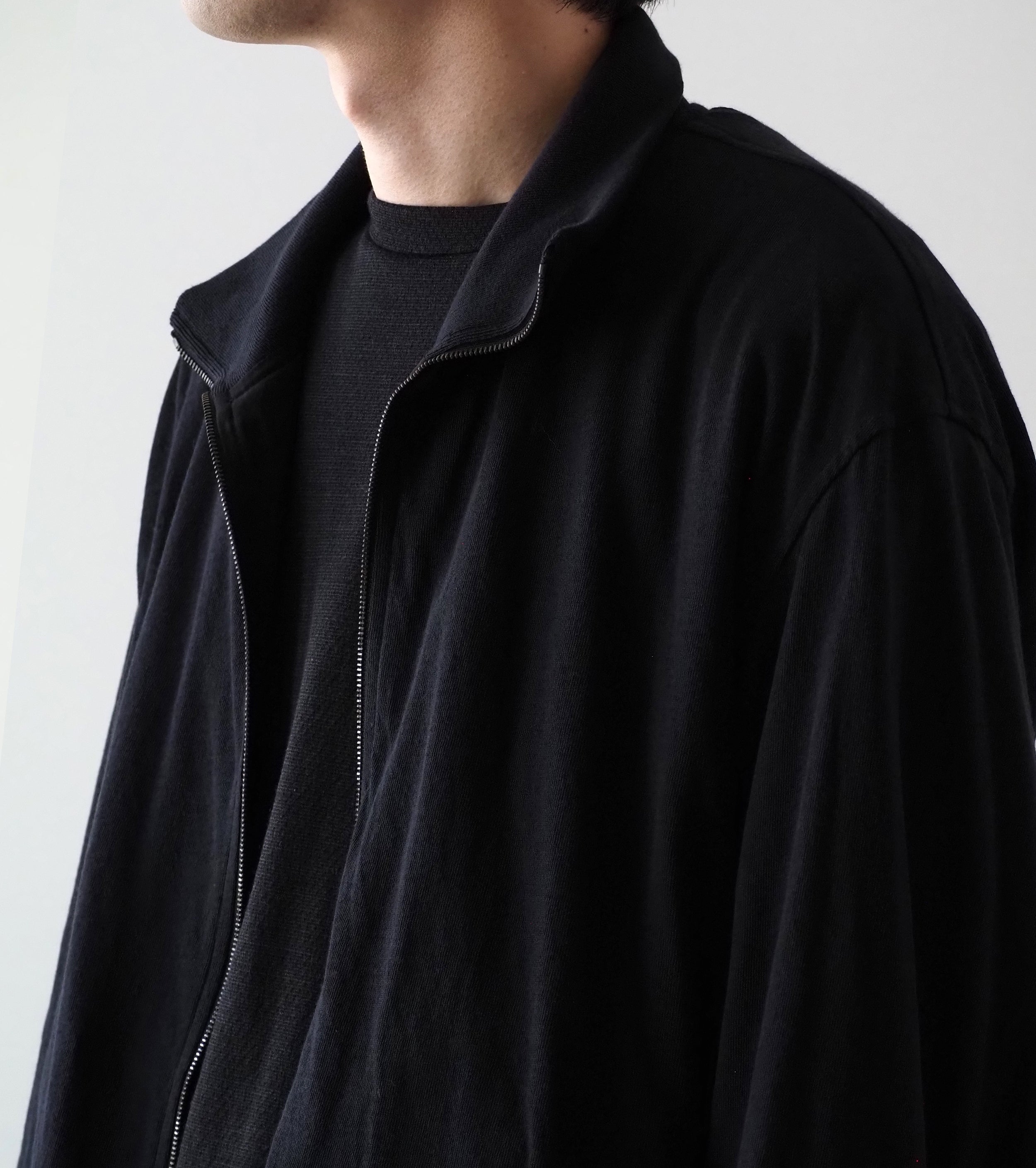 COMOLI リバーシブル トラック ジャケット , Black