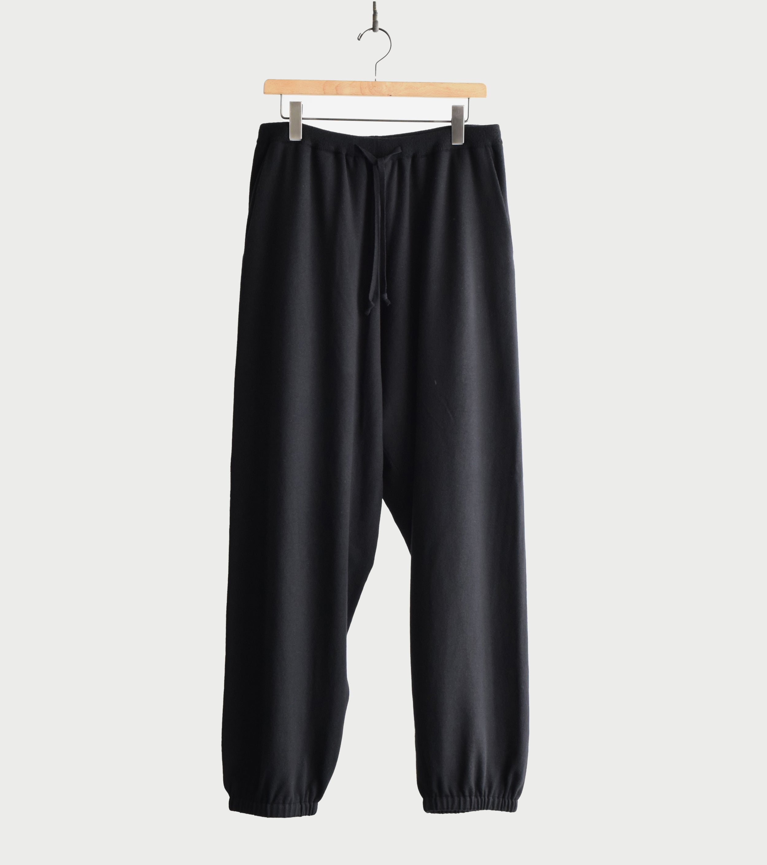 COMOLI Wool Knit  Pants , Black