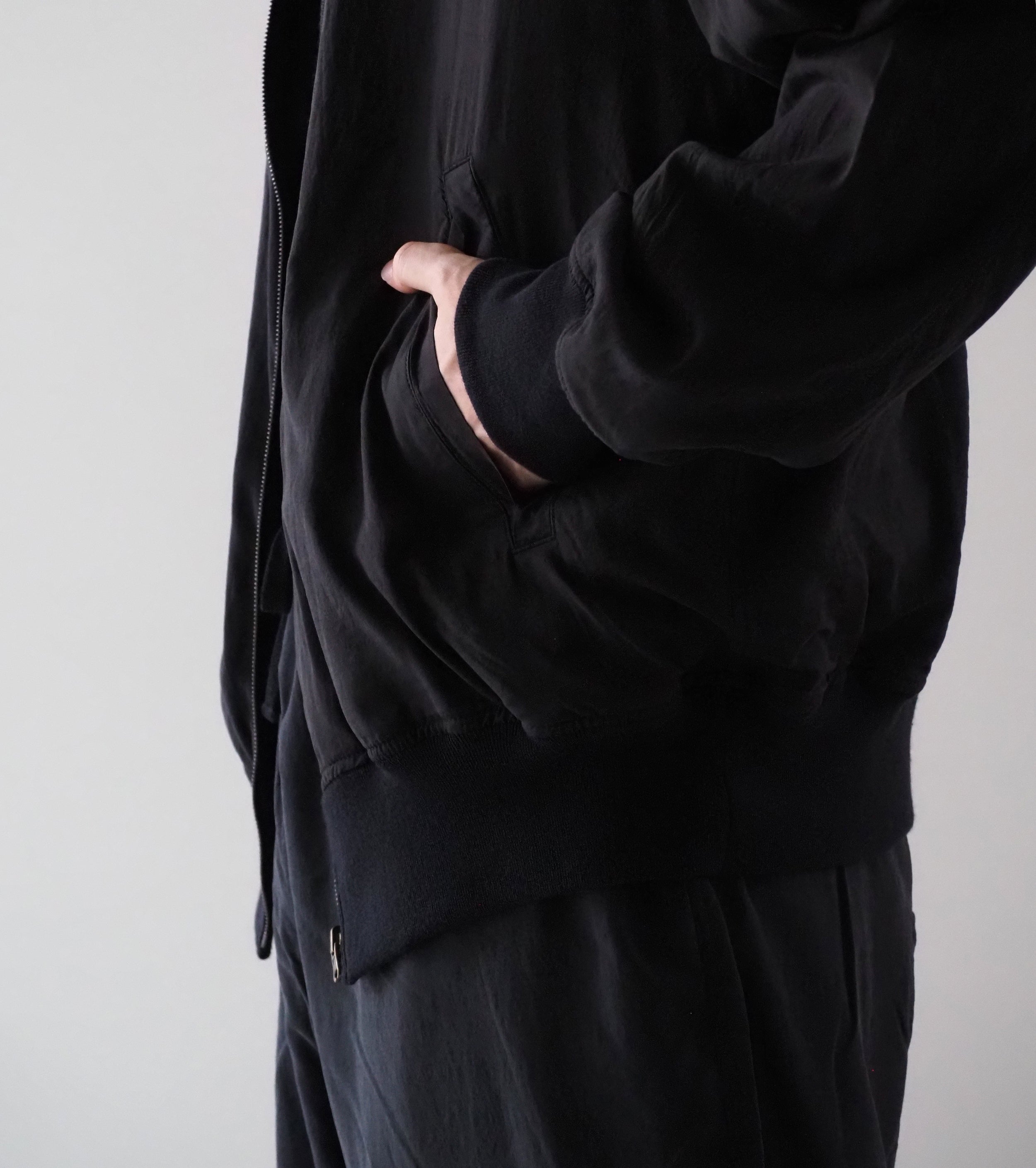 COMOLI リバーシブル トラック ジャケット , Black