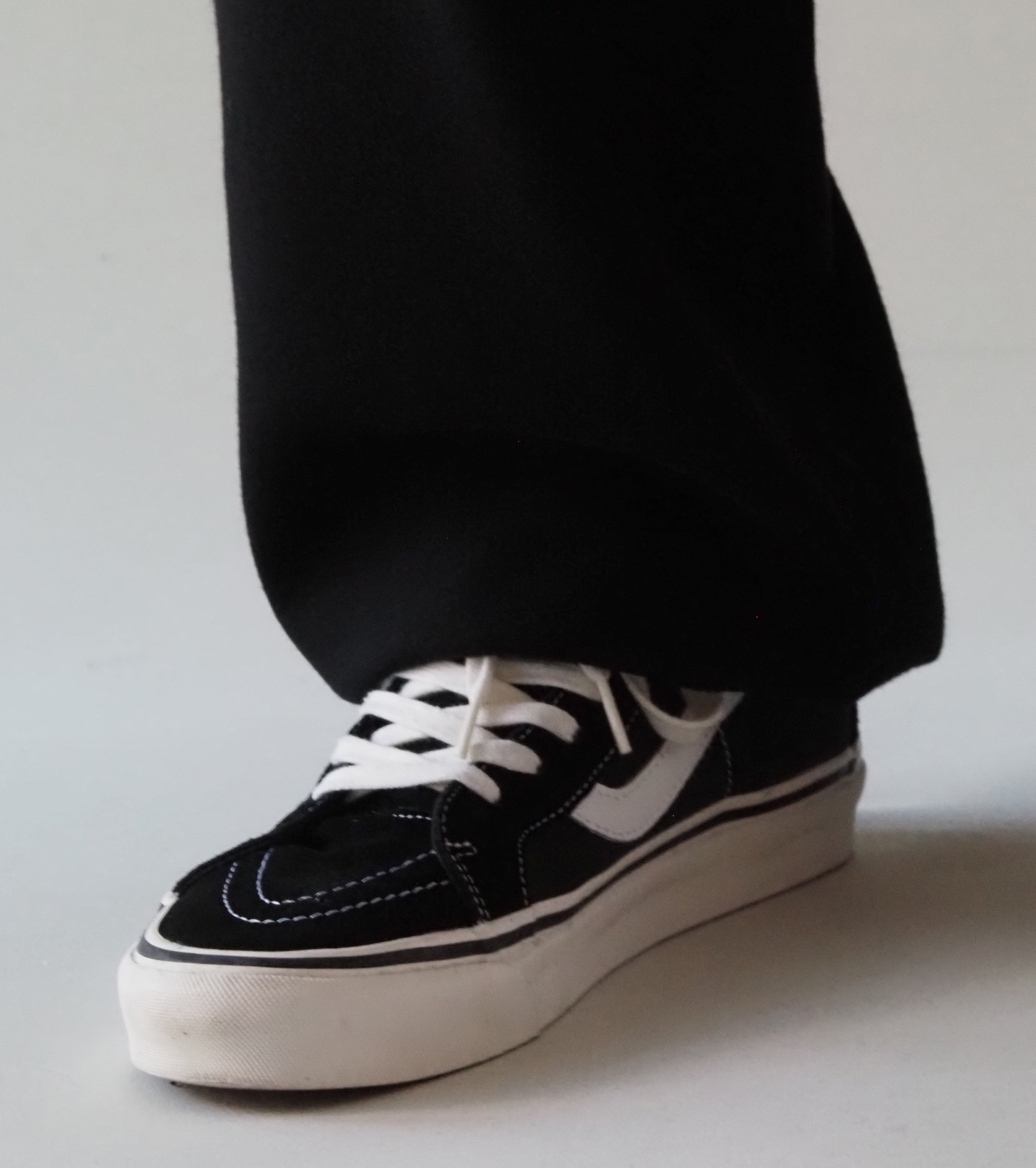 COMOLI Wool Knit  Pants , Black