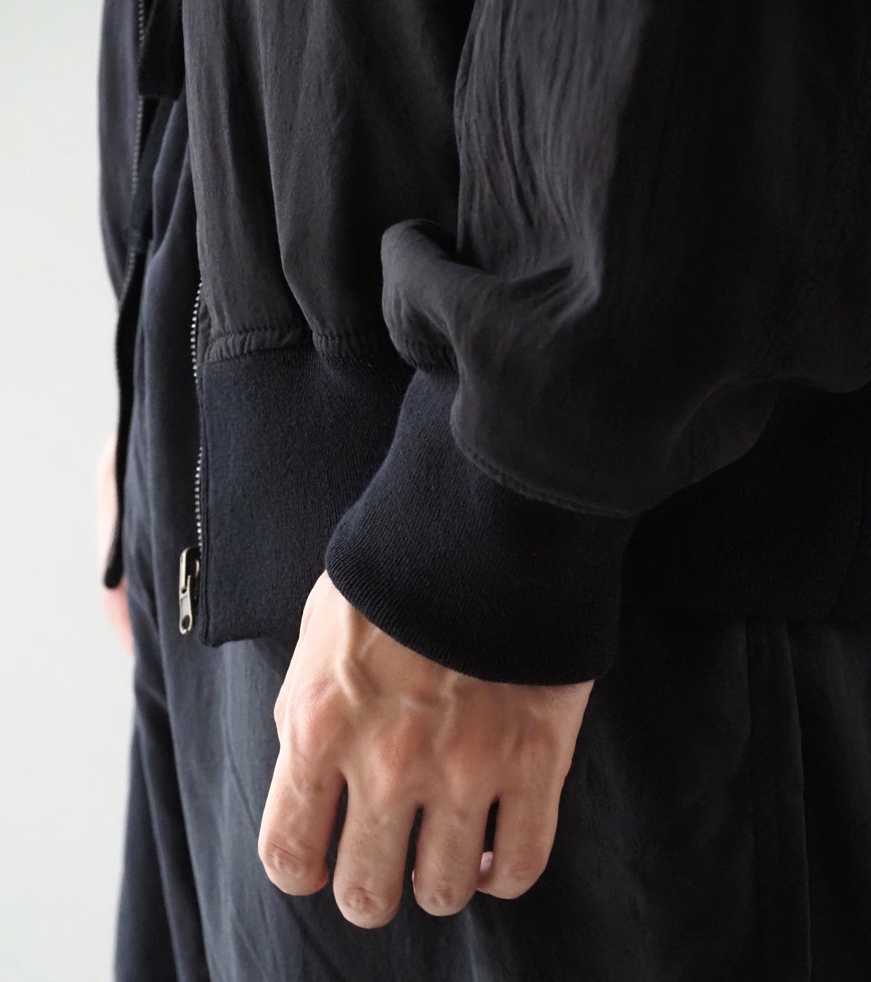 COMOLI リバーシブル トラック ジャケット , Black