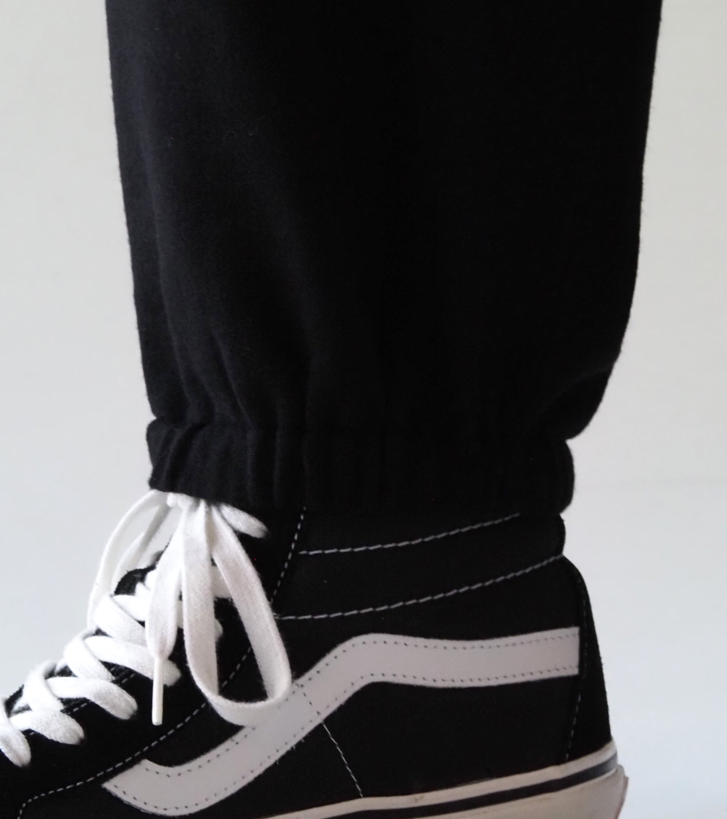 COMOLI Wool Knit  Pants , Black