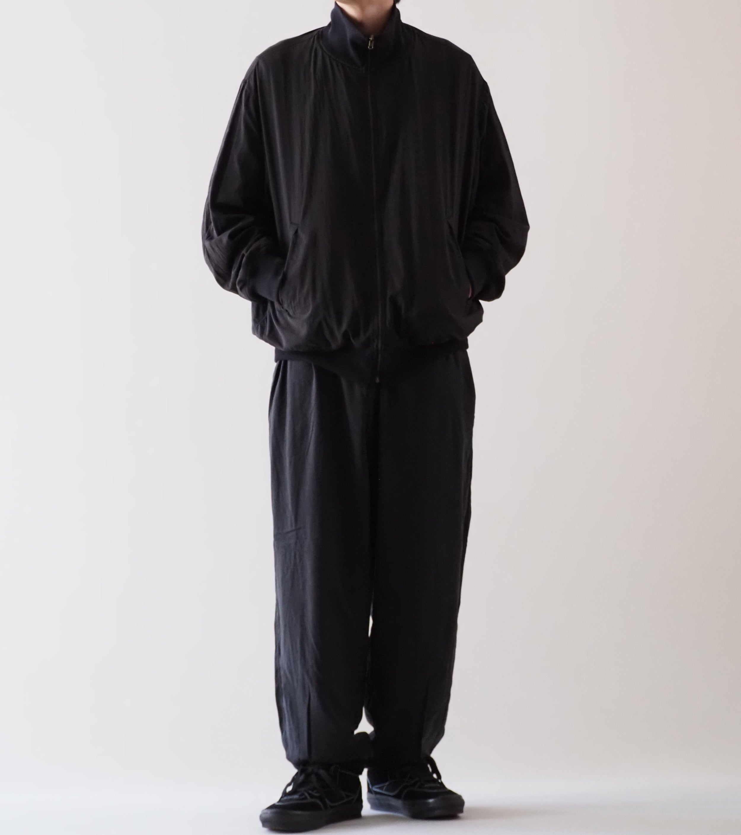 COMOLI リバーシブル トラック ジャケット , Black