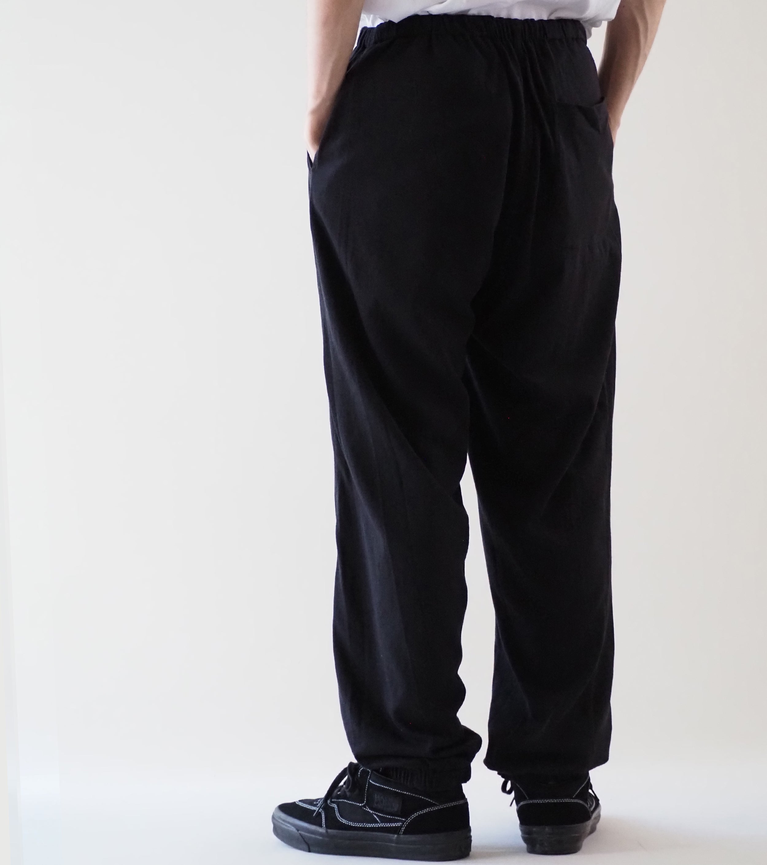 COMOLI リバーシブル パンツ , Black