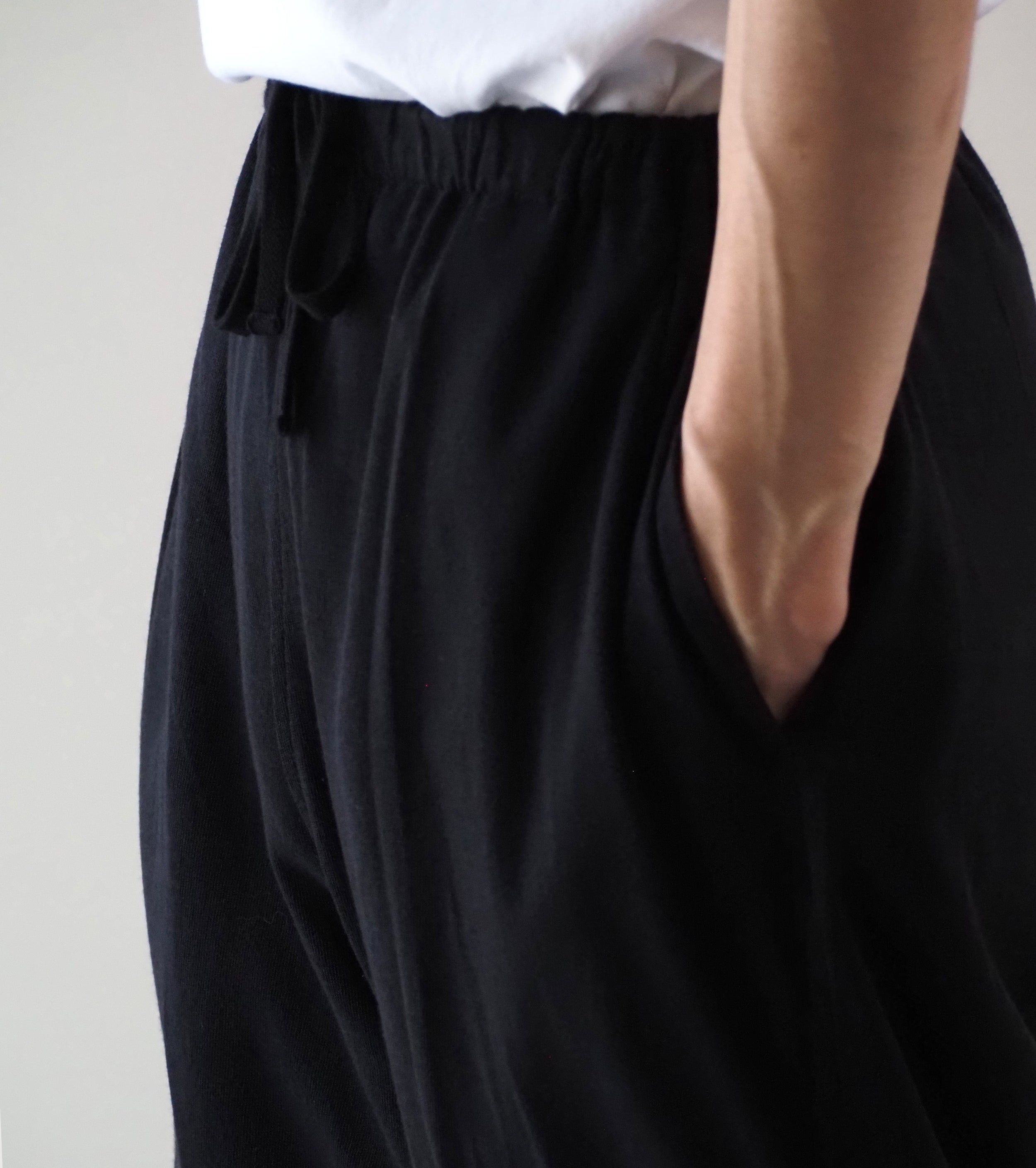 COMOLI リバーシブル パンツ , Black