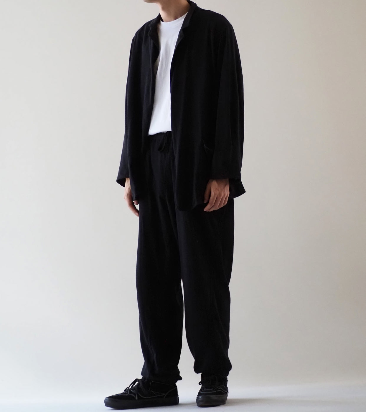 COMOLI リバーシブル パンツ , Black