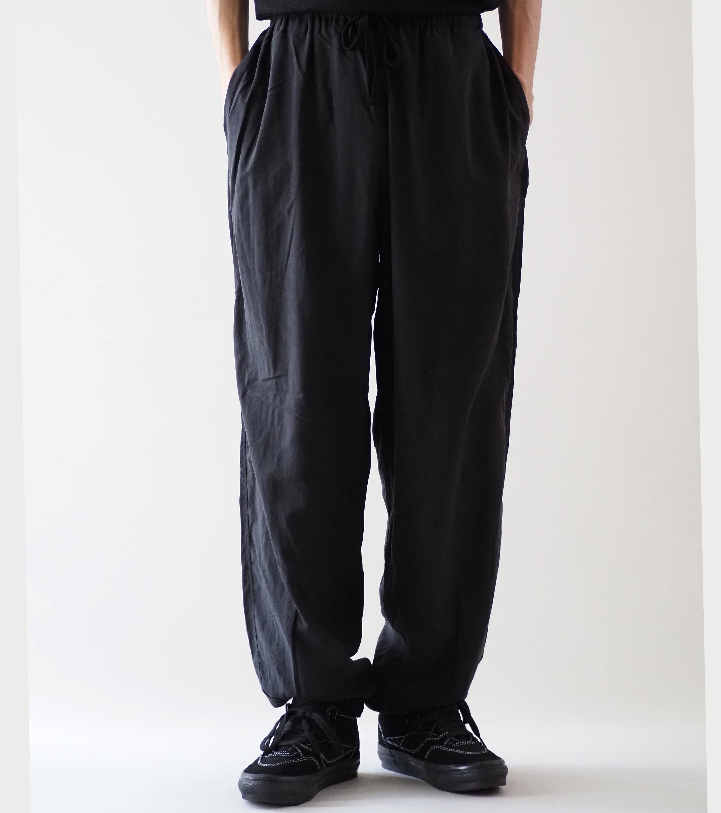 COMOLI リバーシブル パンツ , Black