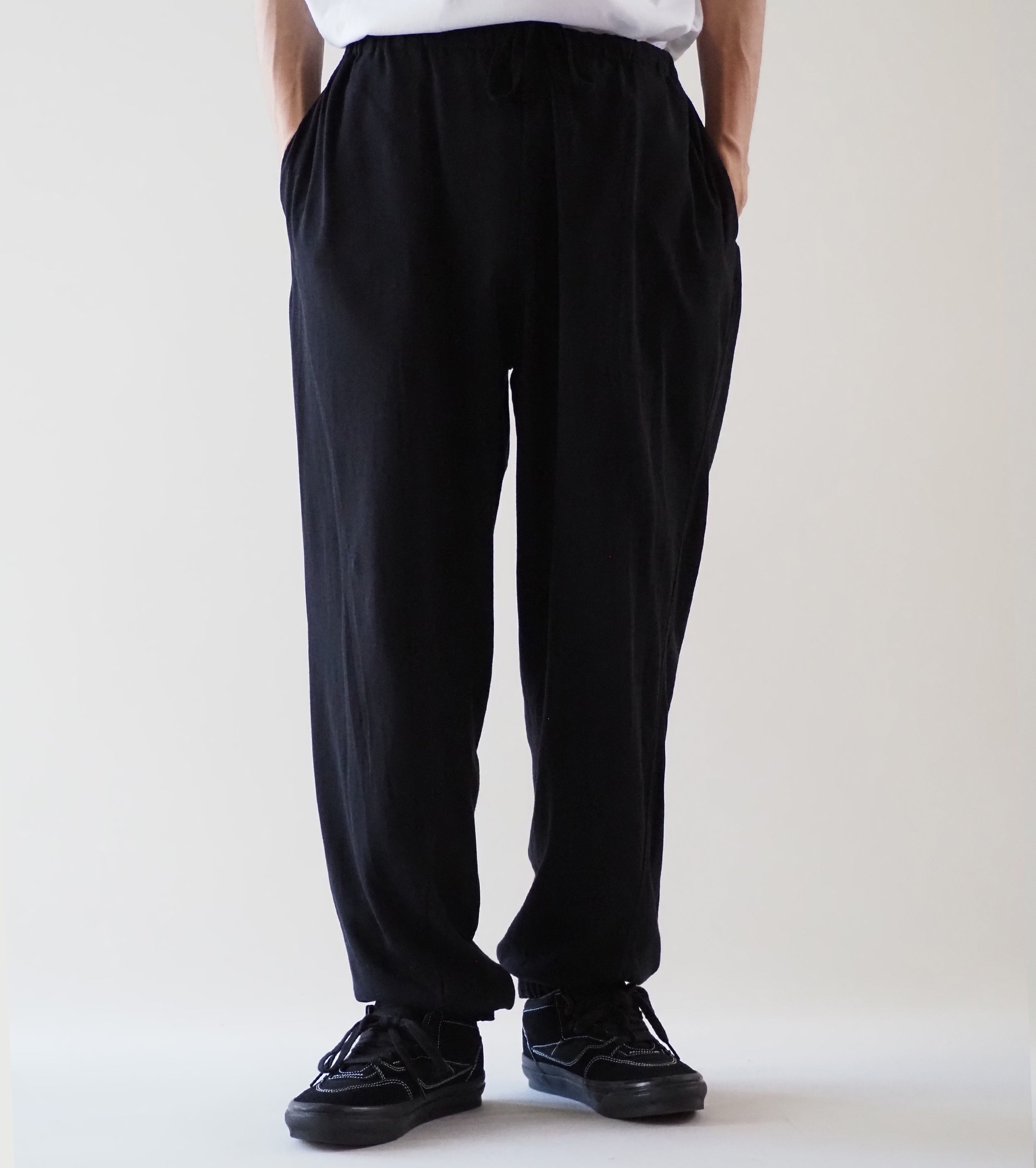 COMOLI リバーシブル パンツ , Black