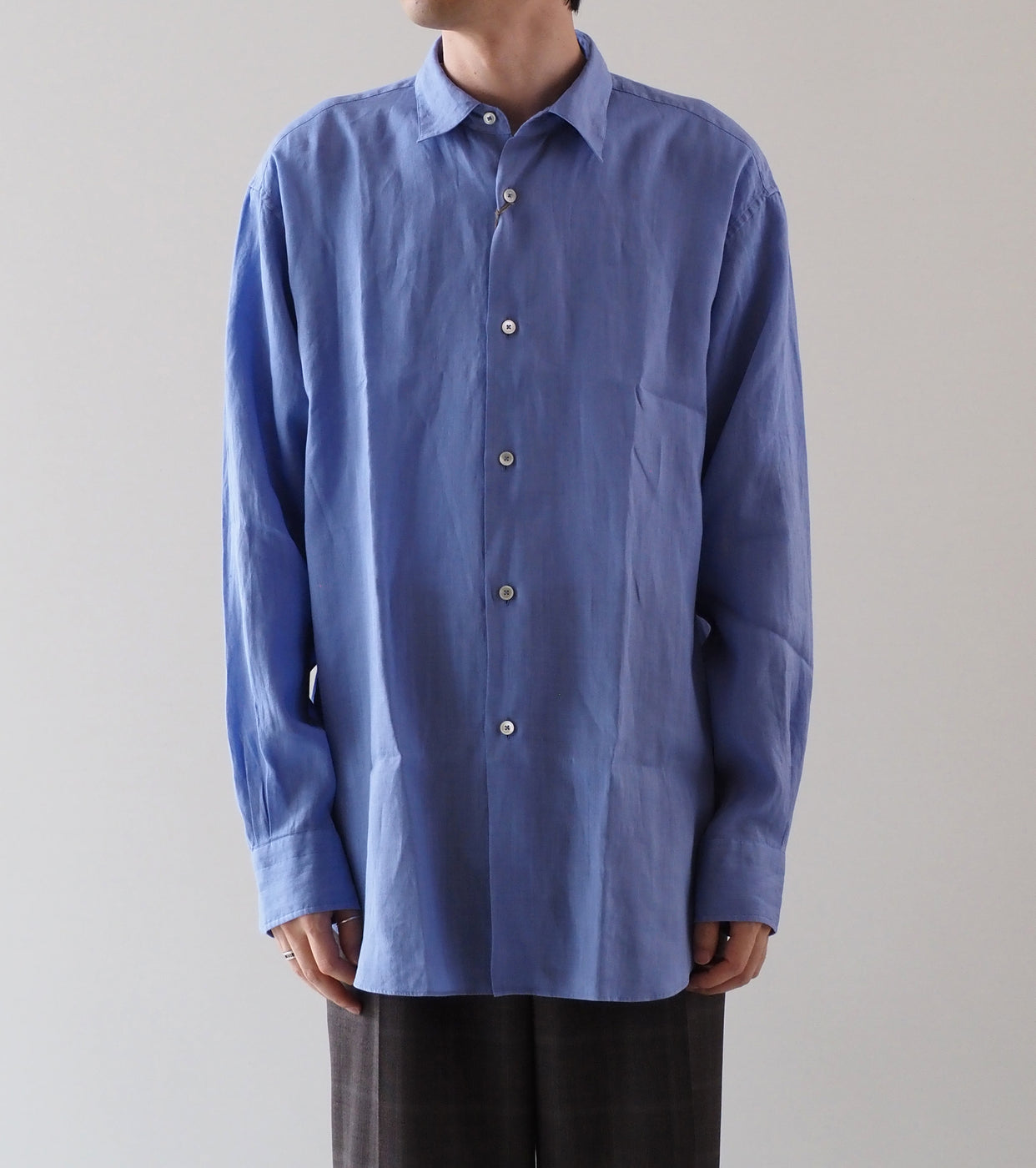 MAATEE＆SONS ショート ポイント ラミーシャツ , BlueBerry