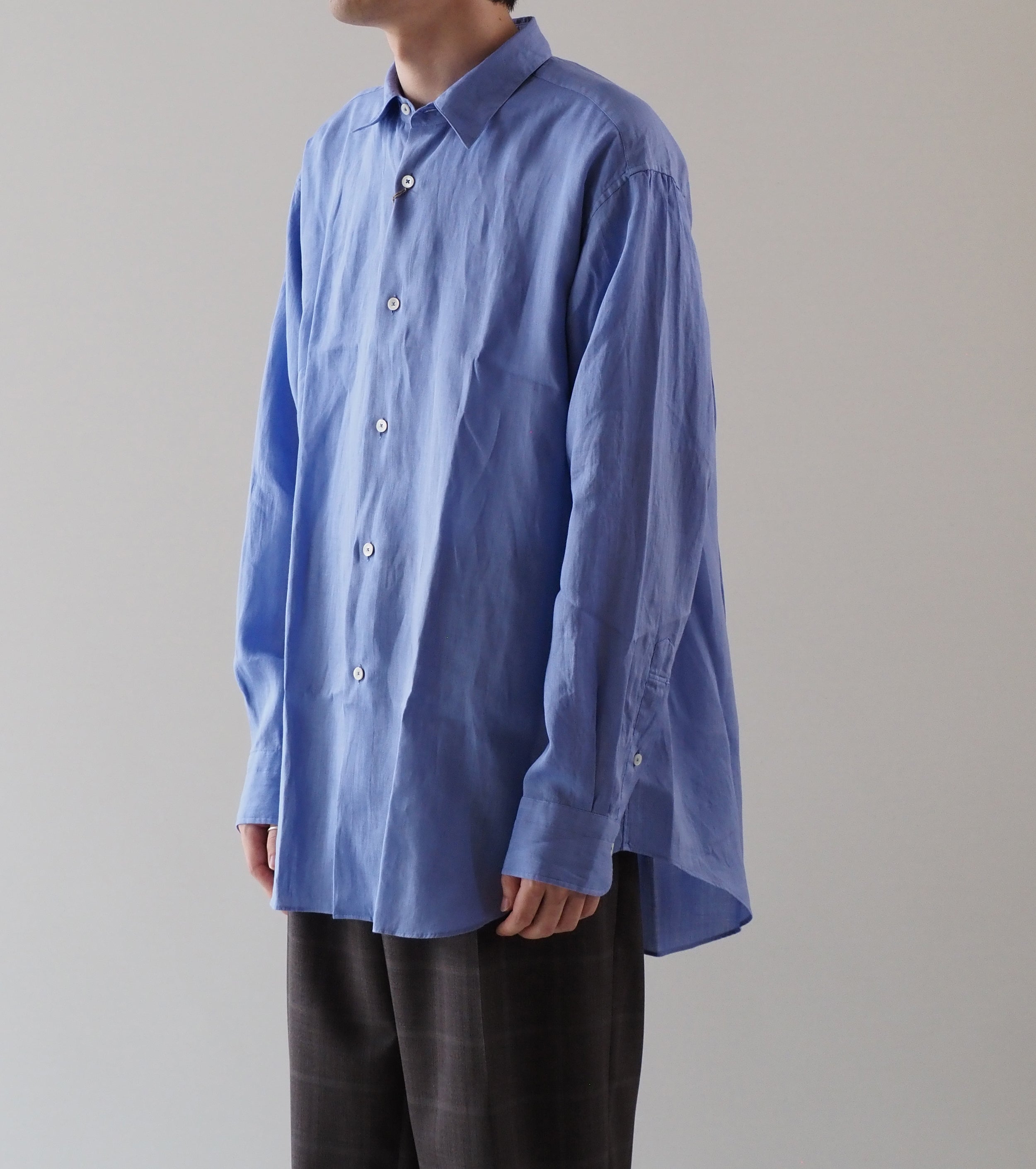 MAATEE＆SONS ショート ポイント ラミーシャツ , BlueBerry