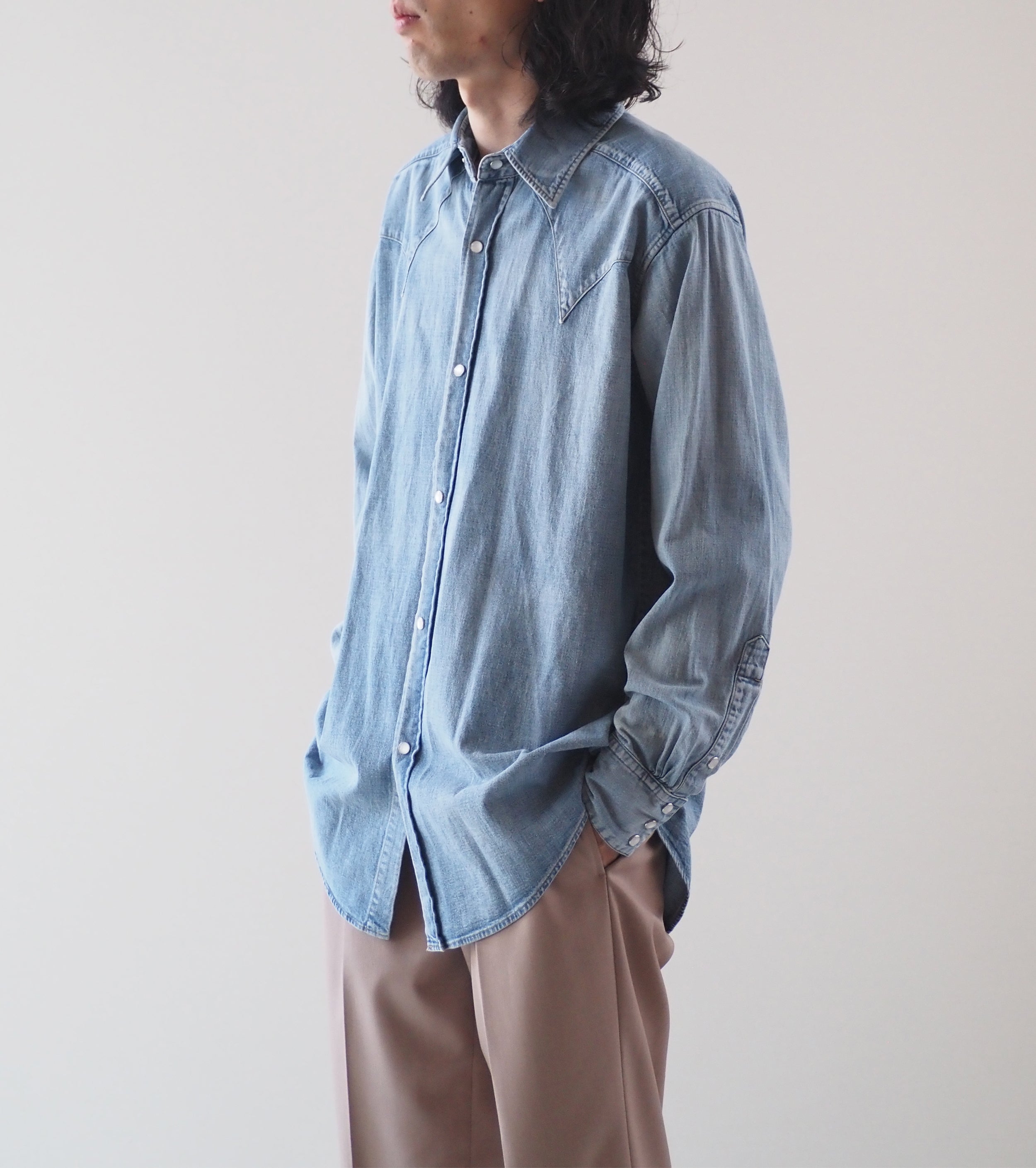 MAATEE＆SONS ウェスタン , Fade Indigo