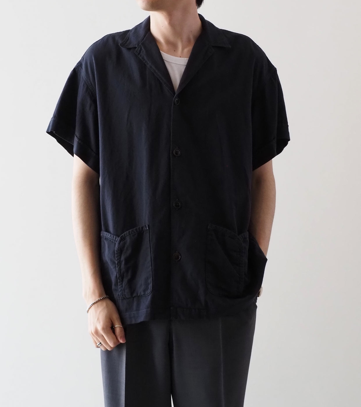 MAATEE＆SONS BS シャツ コットン ヴィンテージ , Assam