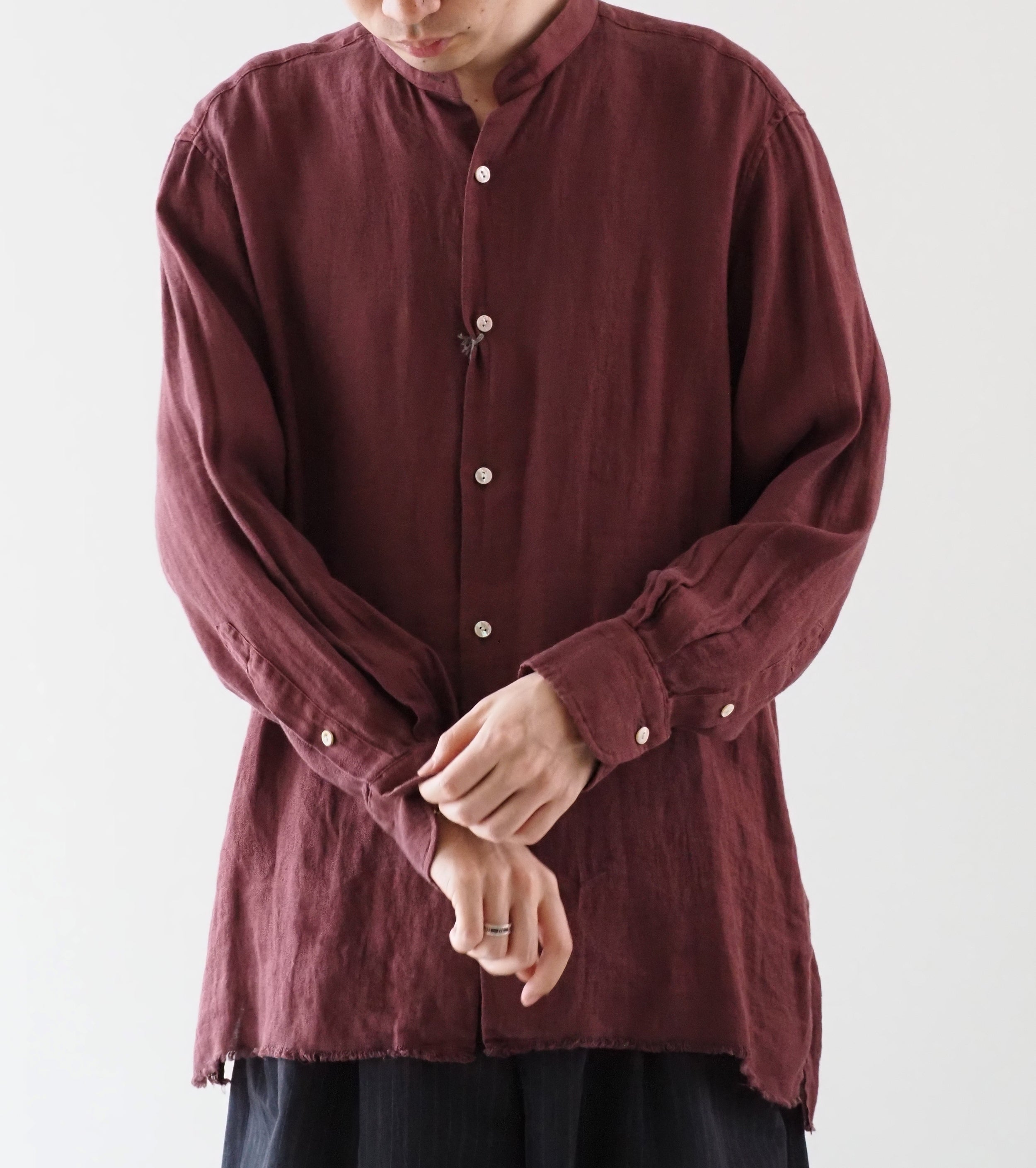 MAATEE＆SONS フリンジ SHIRTS “ドゥルンの緯糸アムンゼン" , Akatsuchi