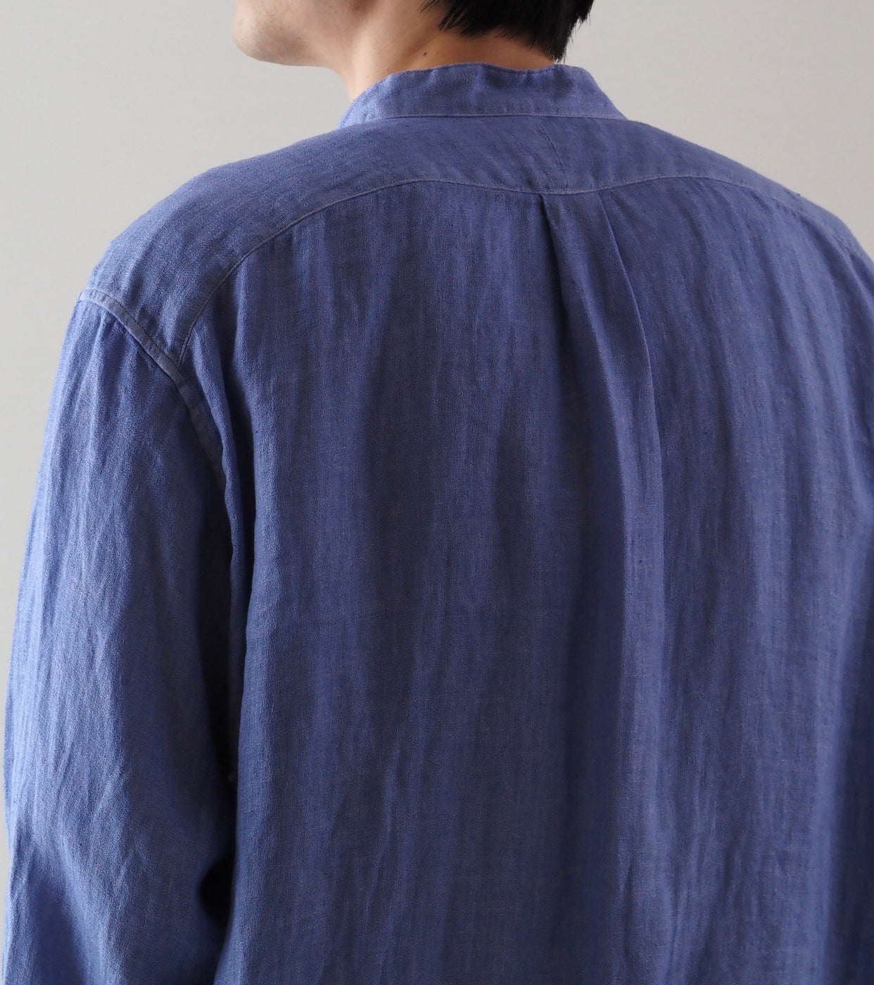 MAATEE＆SONS フリンジ SHIRTS “ドゥルンの緯糸アムンゼン" , くすんだ PURPLE