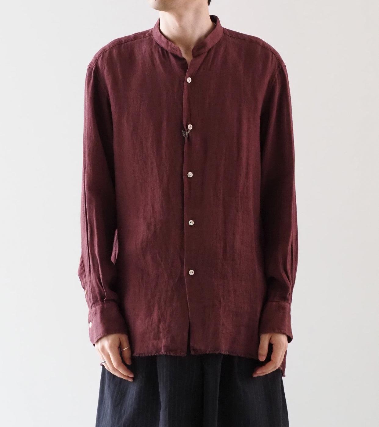 MAATEE＆SONS フリンジ SHIRTS “ドゥルンの緯糸アムンゼン" , Akatsuchi