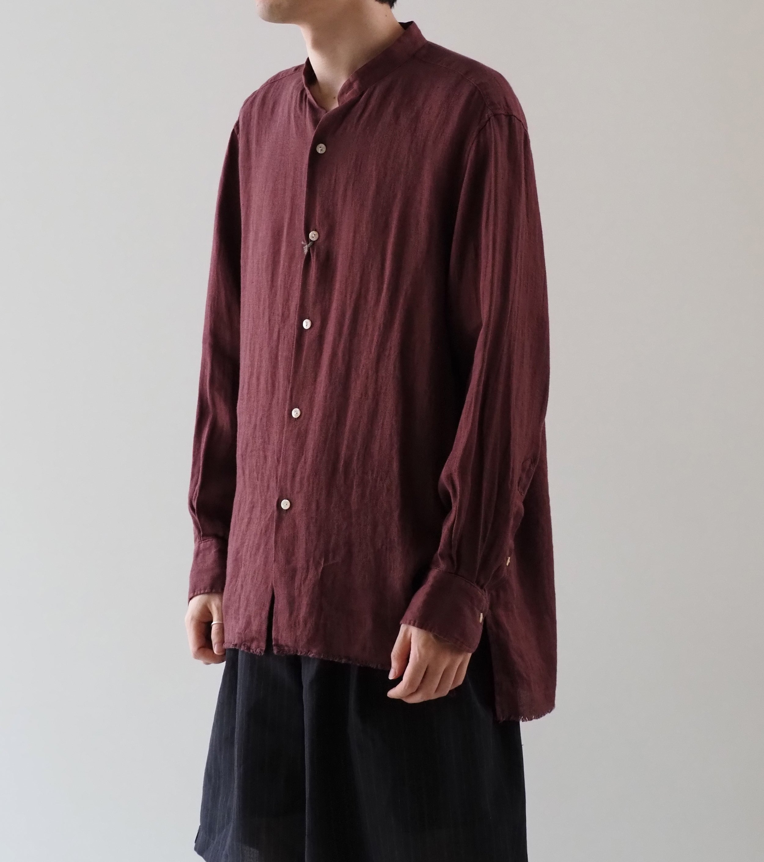 MAATEE＆SONS フリンジ SHIRTS “ドゥルンの緯糸アムンゼン" , Akatsuchi