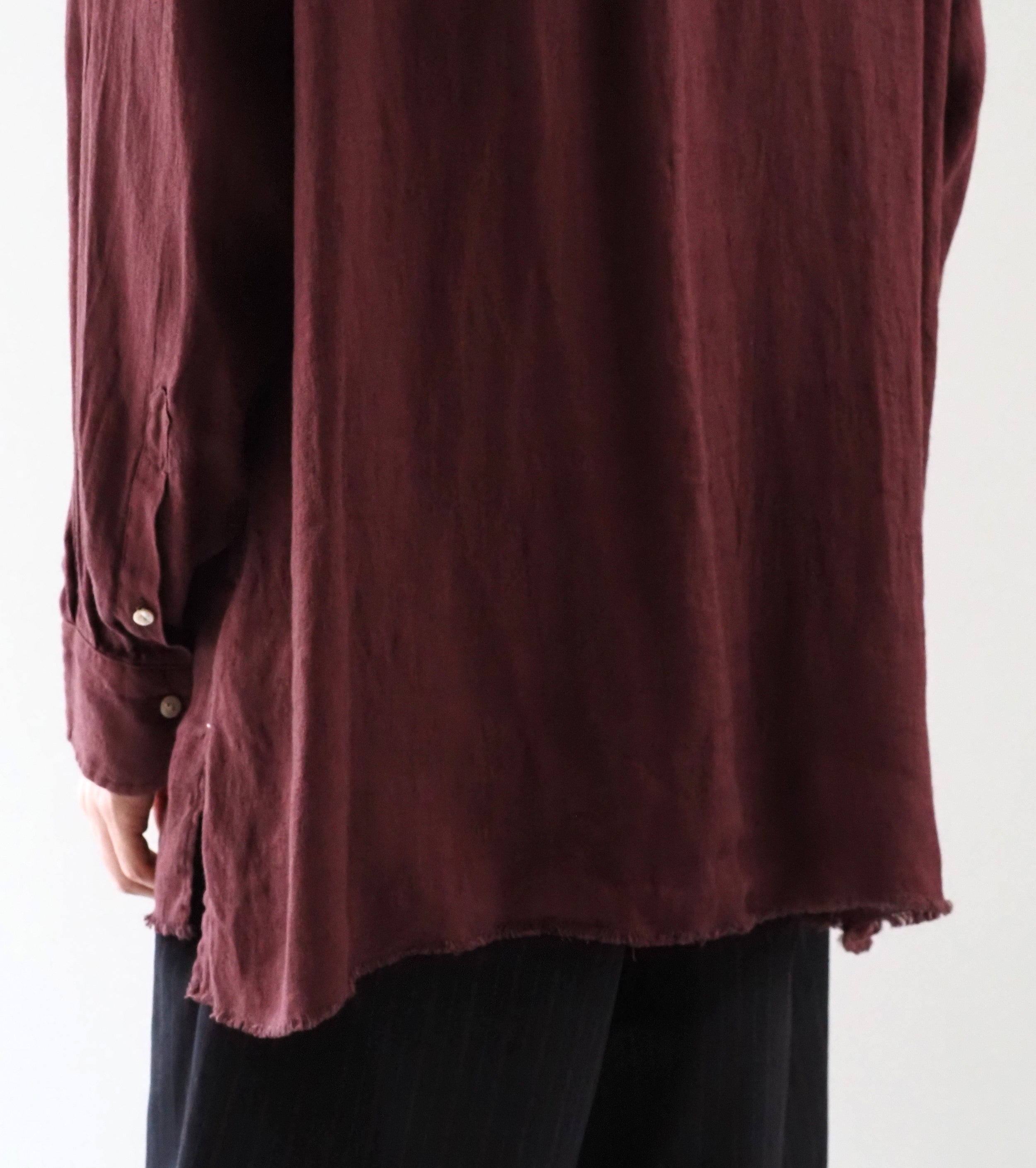 MAATEE＆SONS フリンジ SHIRTS “ドゥルンの緯糸アムンゼン" , Akatsuchi