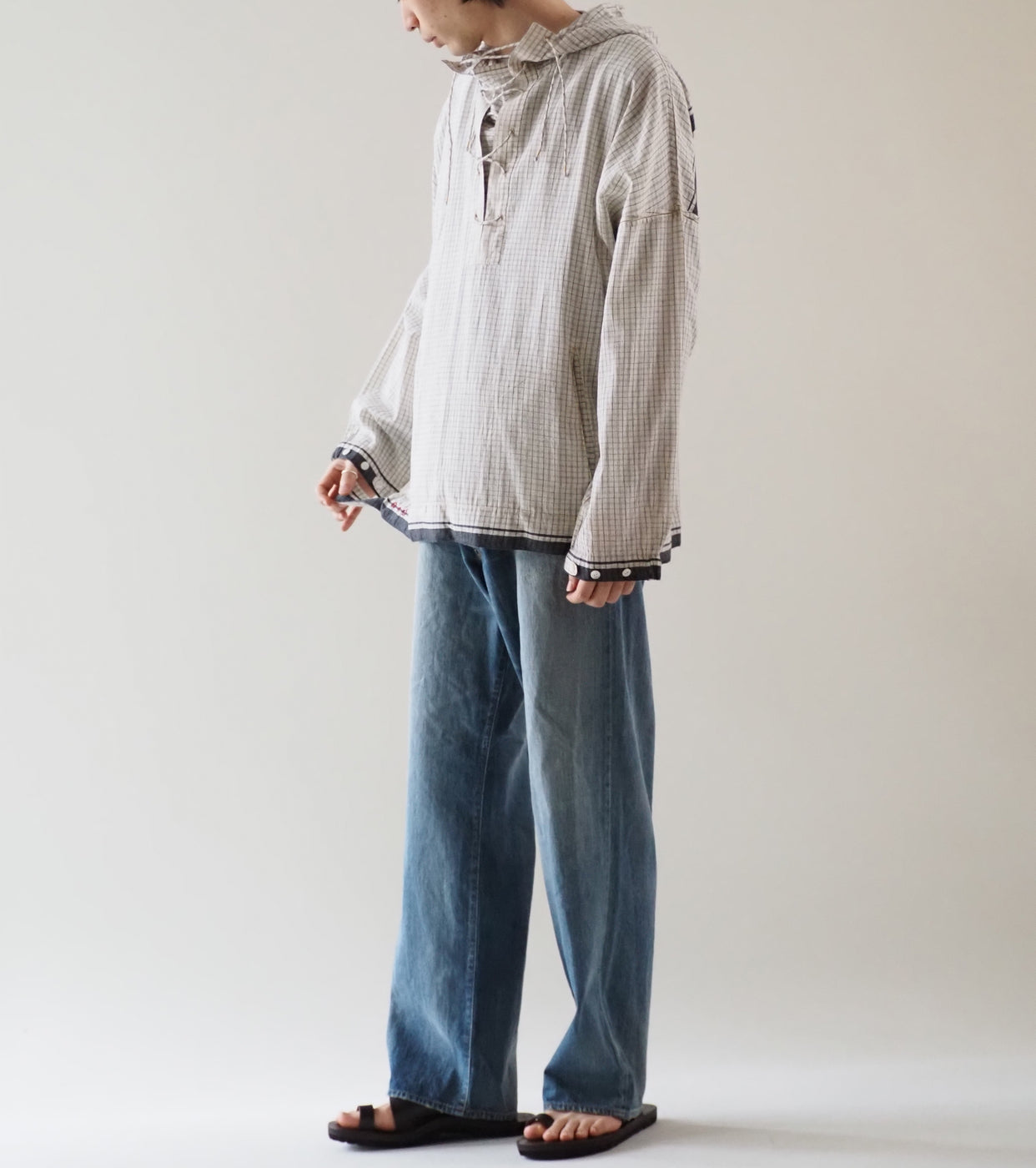 MAATEE & SONS GUPTA PARKA, White Black