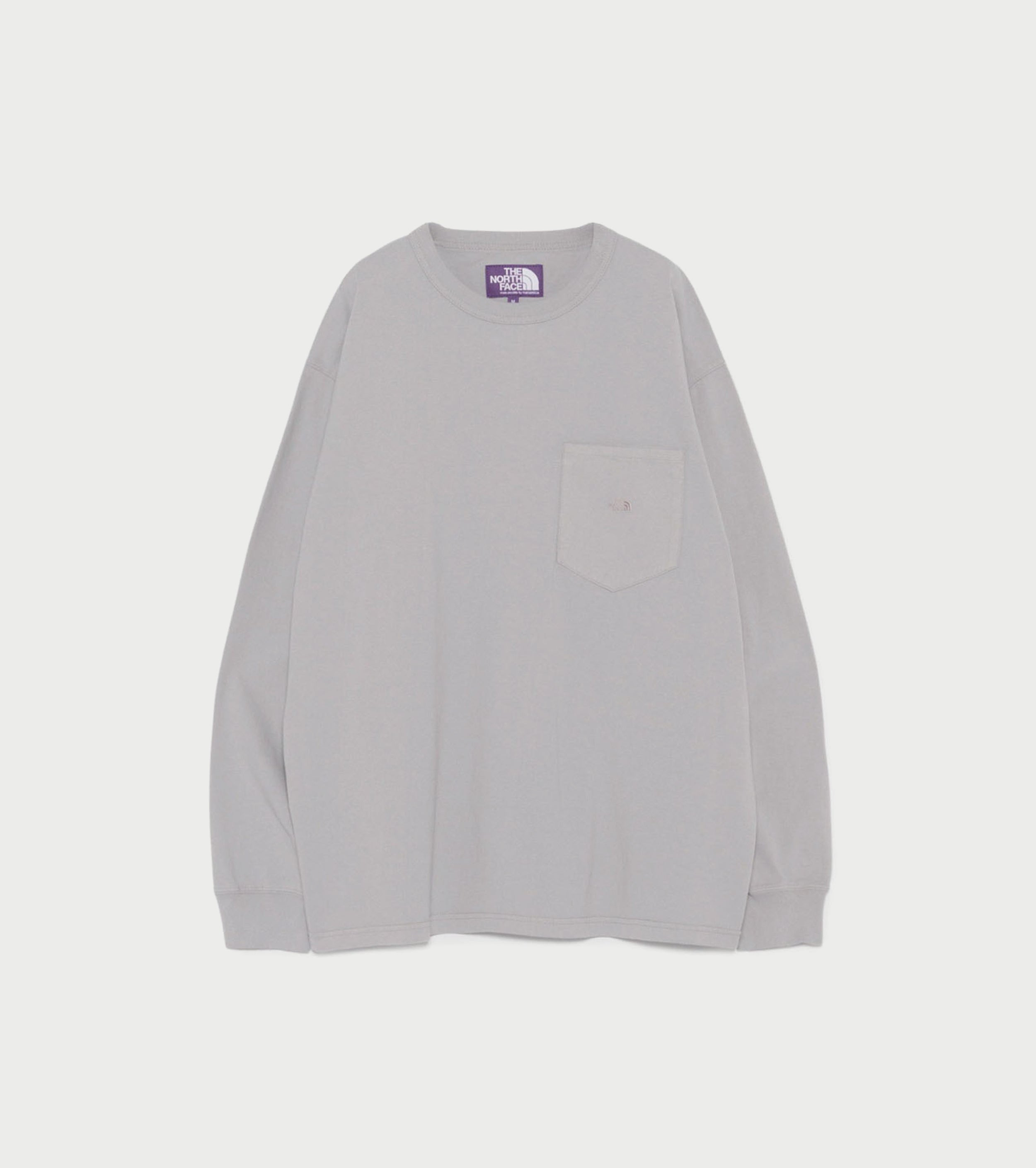 8オンス フィールド ロングスリーブ ポケットティー, Light Gray
