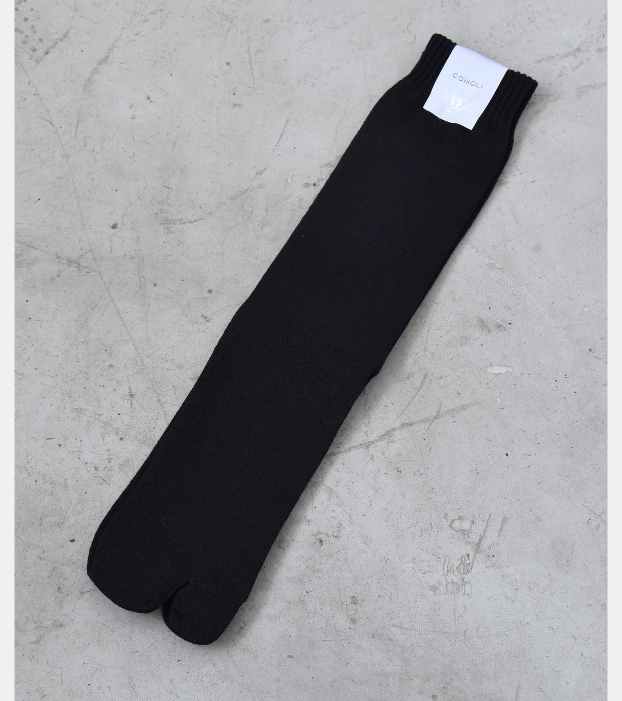 COMOLI Wool Washi Tabi Socks , Black