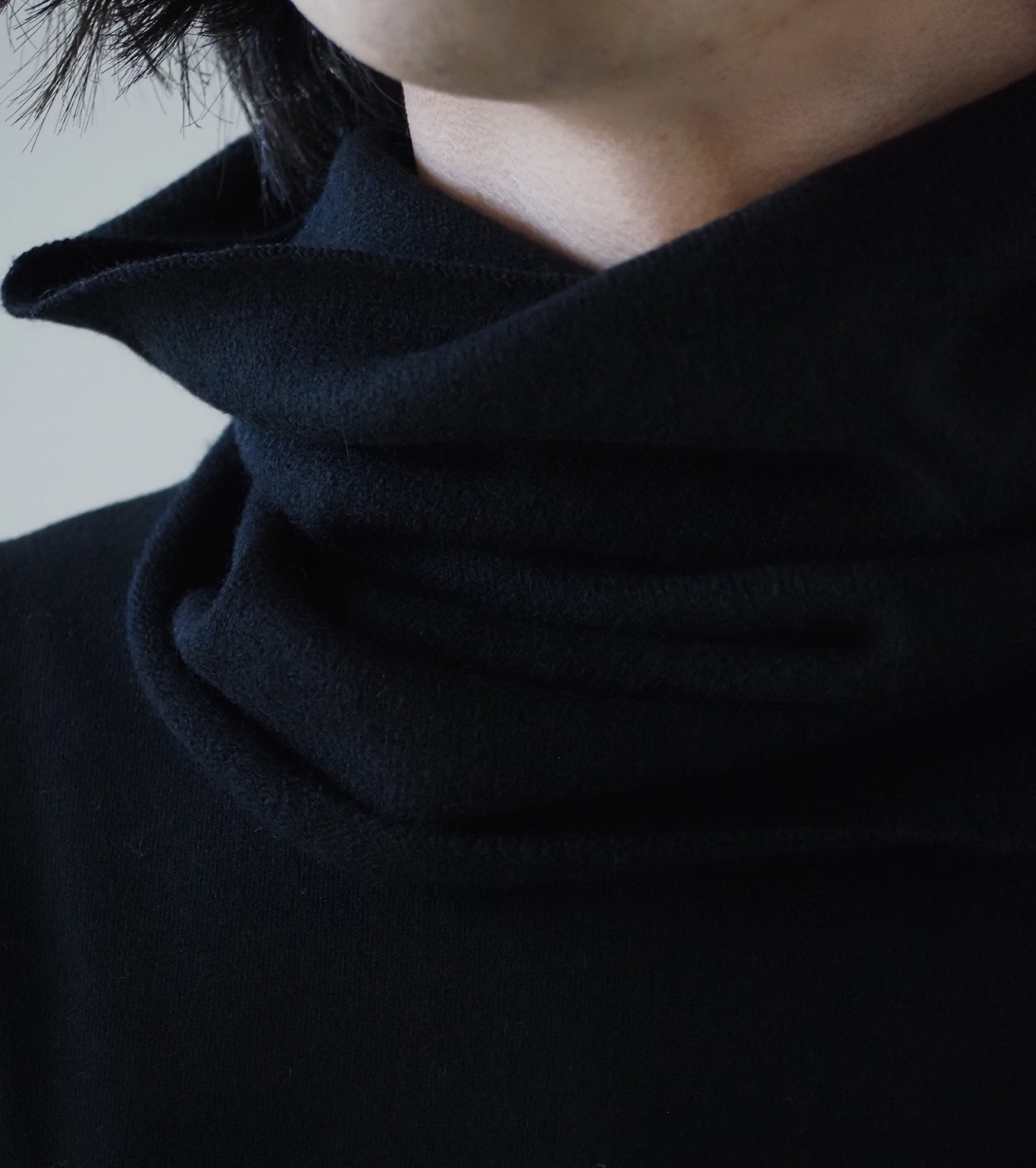 COMOLI カシミヤ ネック ウォーマー, Black