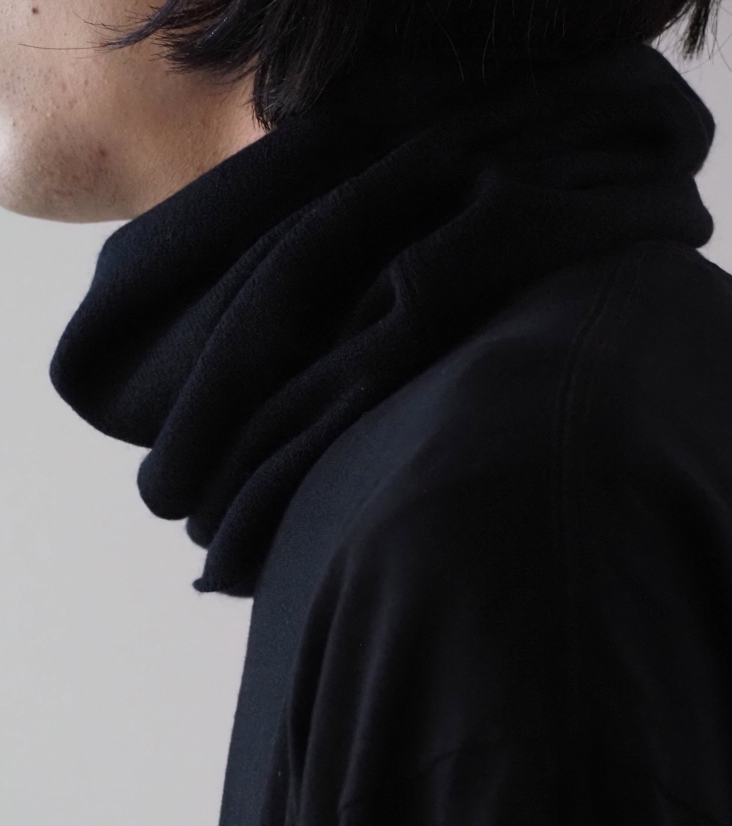 COMOLI カシミヤ ネック ウォーマー, Black