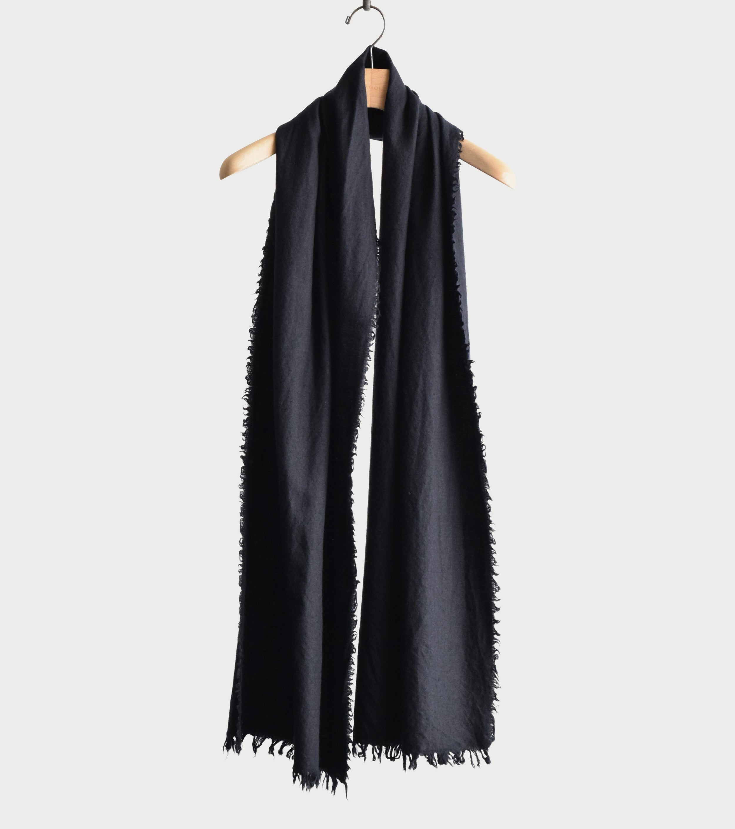 COMOLI Cashmere Silk Stole , Navy