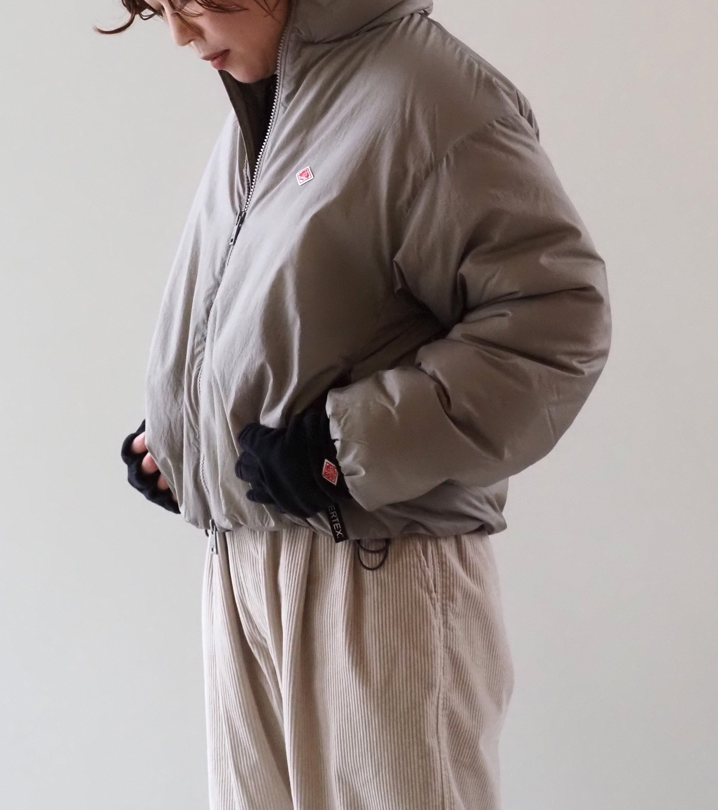 DANTON インサレーション スタンドカラー ジャケット , Greige