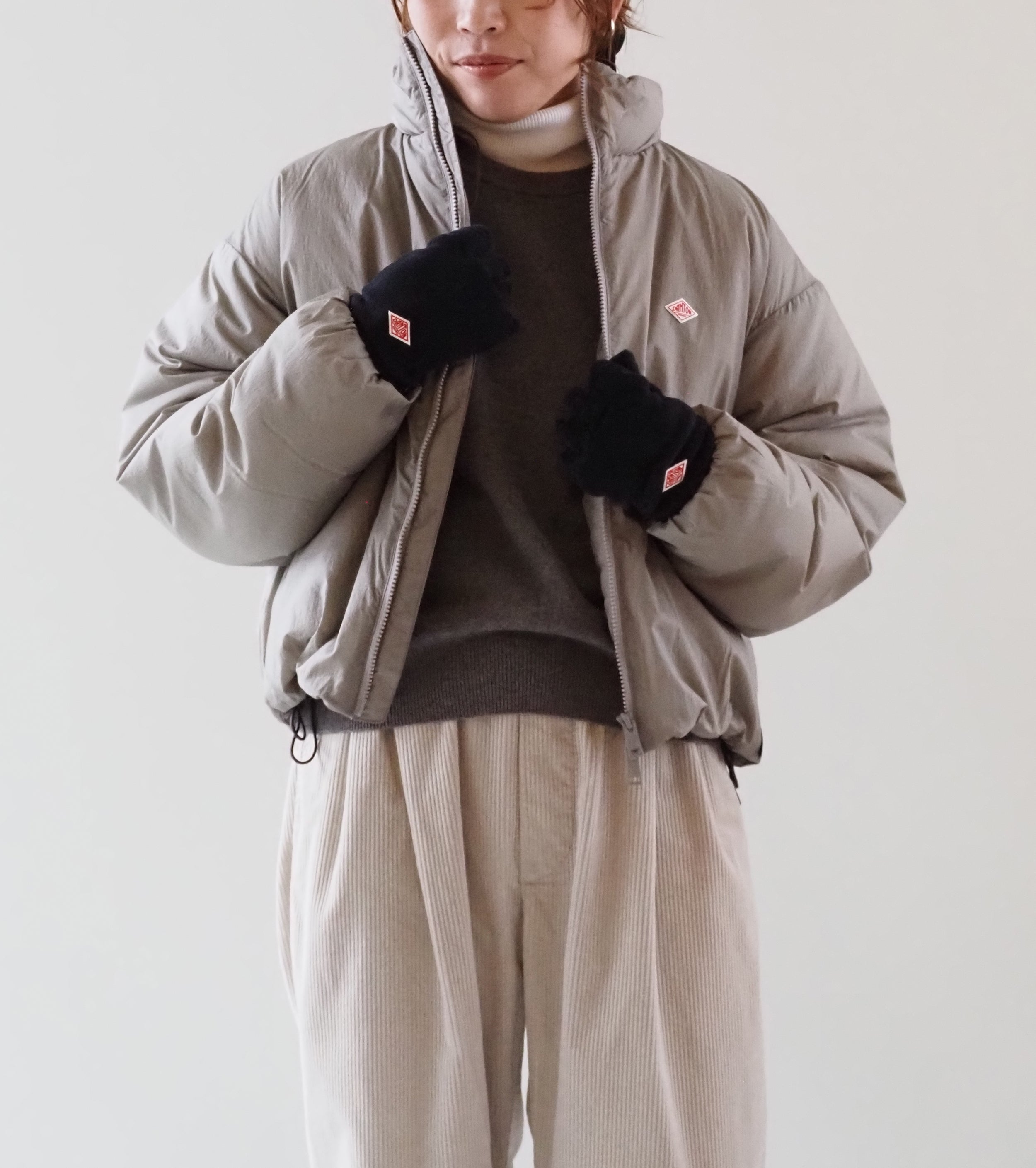 DANTON インサレーション スタンドカラー ジャケット , Greige